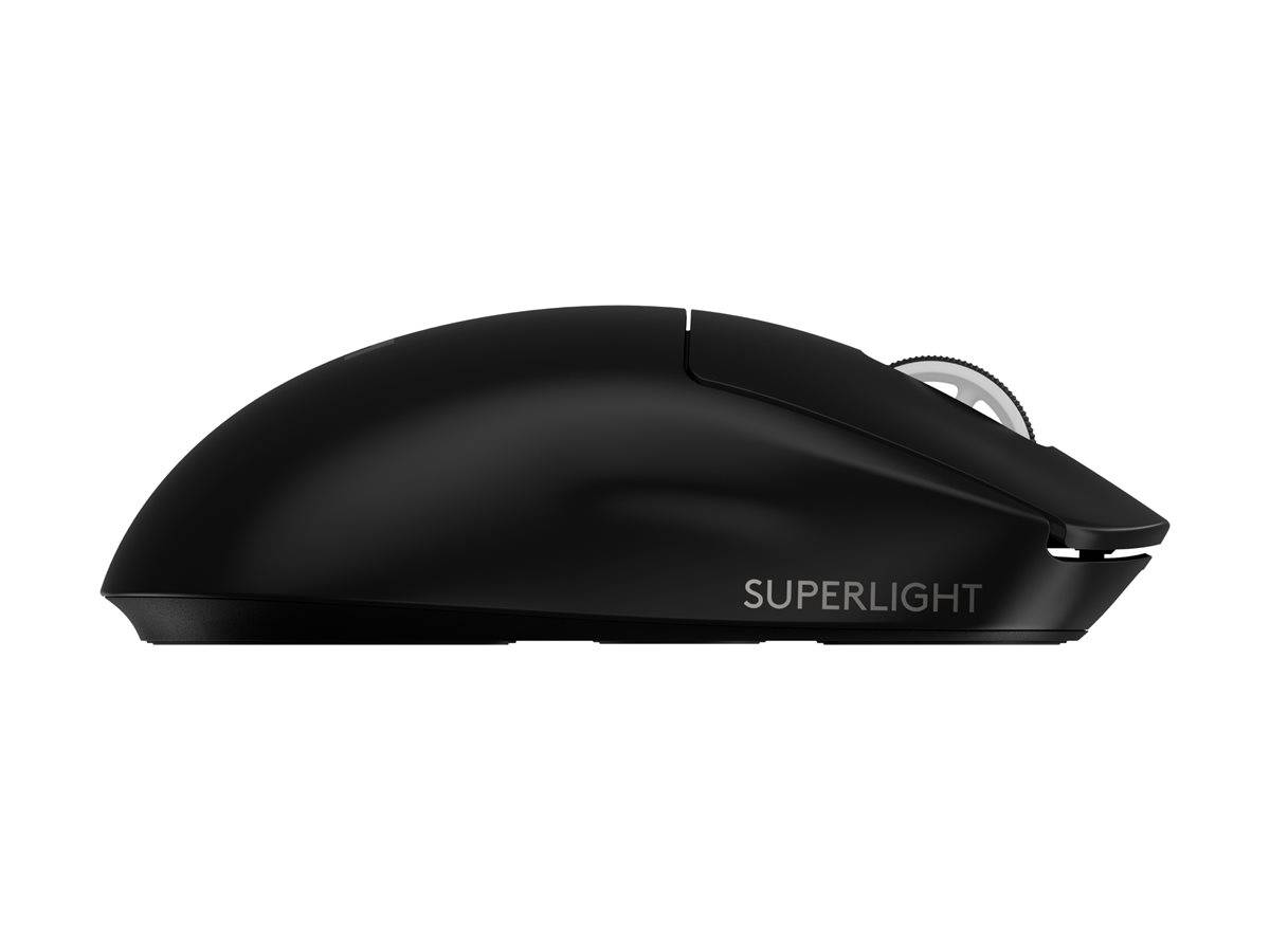 Schwarze kabellose Gaming-Maus mit 