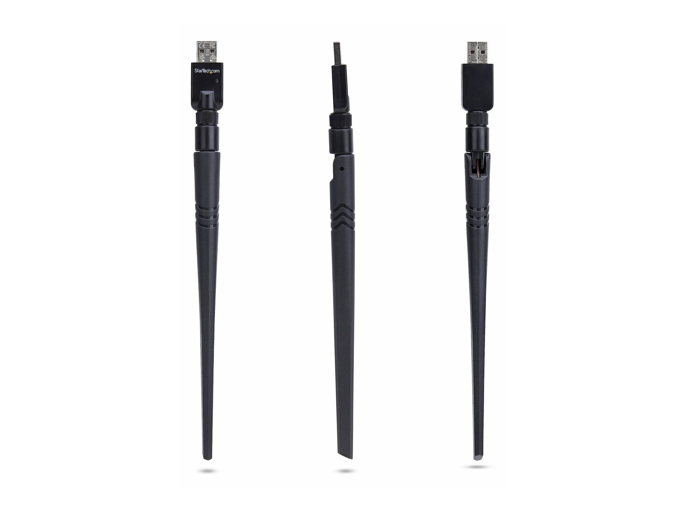 STARTECH.COM USB Bluetooth 5.3 Adapter Klasse 1 USB Bluetooth Dongle-Stick für PC/Laptop für Tastatur/Maus Windows/Linux