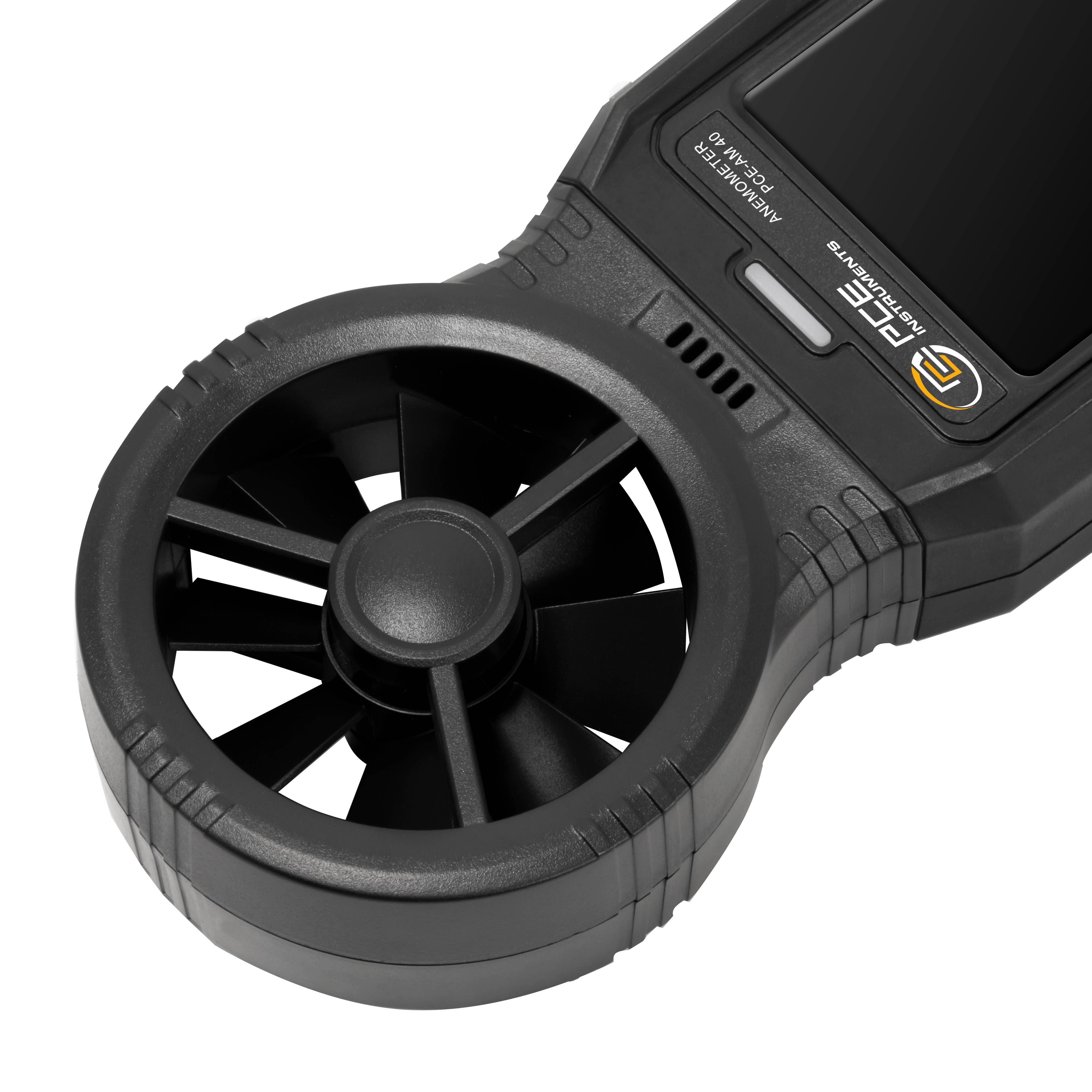 PCE Instruments Anemometer PCE-AM 40 |0..45 m/s |Auflösung 0,001 m/s |0..45 °C |0..9999 m³/min |km/h ft/min kn ft/s m³/s