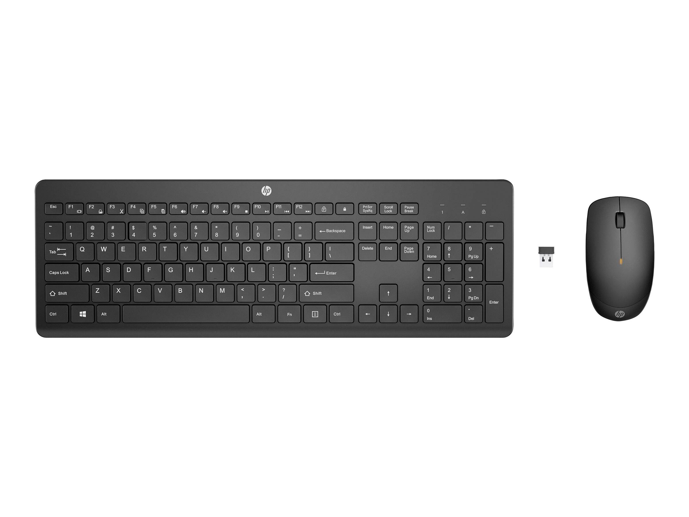 HP 235 - Tastatur-und-Maus-Set - 3-Zonen-Layout, flache Tastenreise