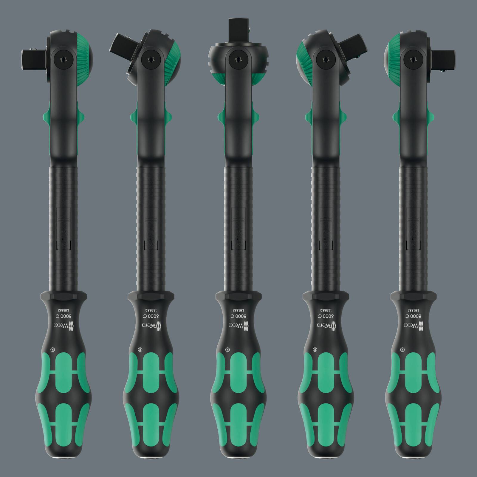 Wera 8000 A Black Edition Zyklop Speed-Knarre mit 1/2"-Antrieb