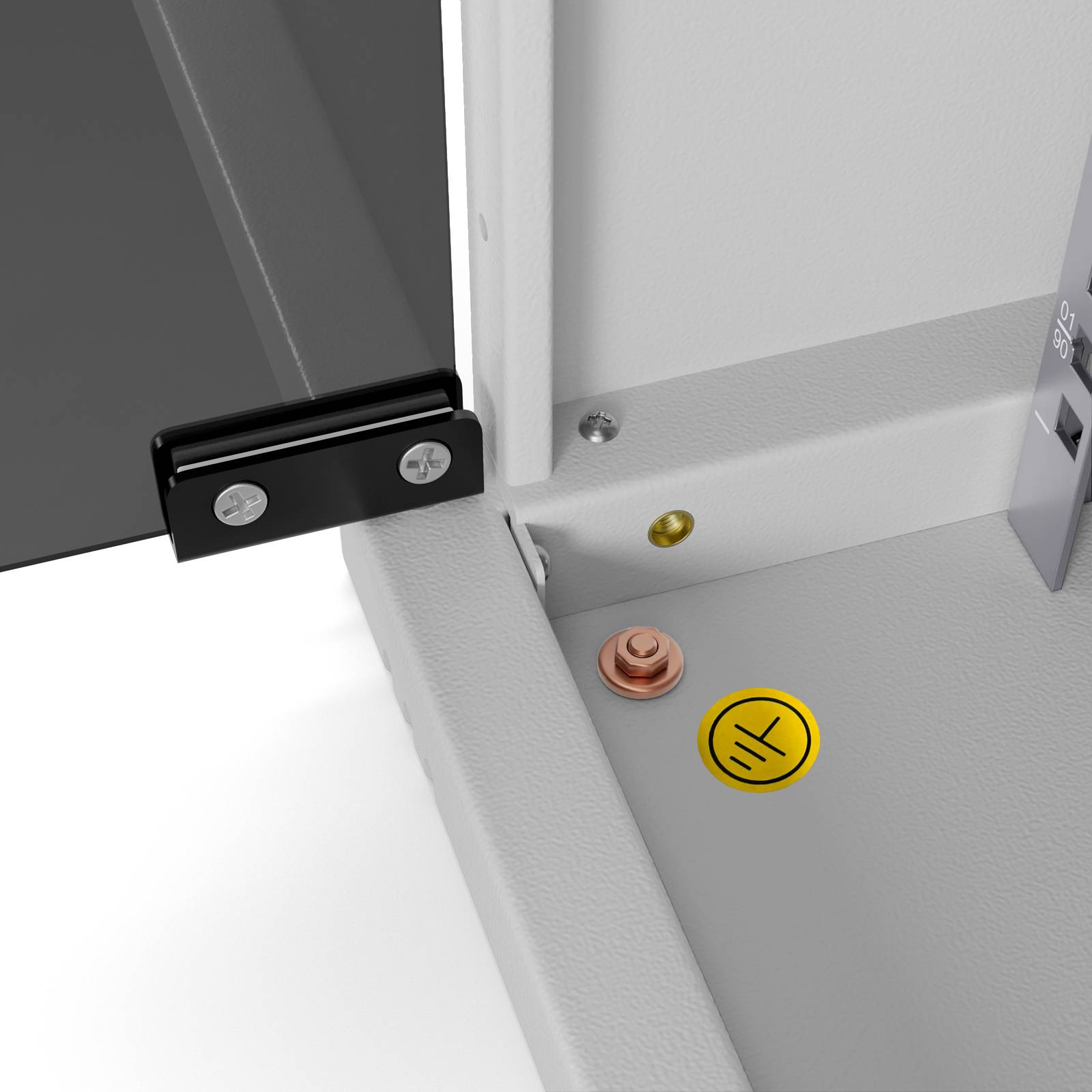 hb-digital Netzwerkschrank 10 Zoll 12HE Wandgehäuse 592 x 312 x 300 mm hellgrau