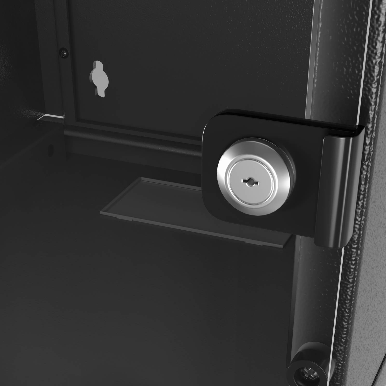 hb-digital Serverschrank 19 Zoll 9HE Wandgehäuse 460x 540x 400 mm IP20 schwarz