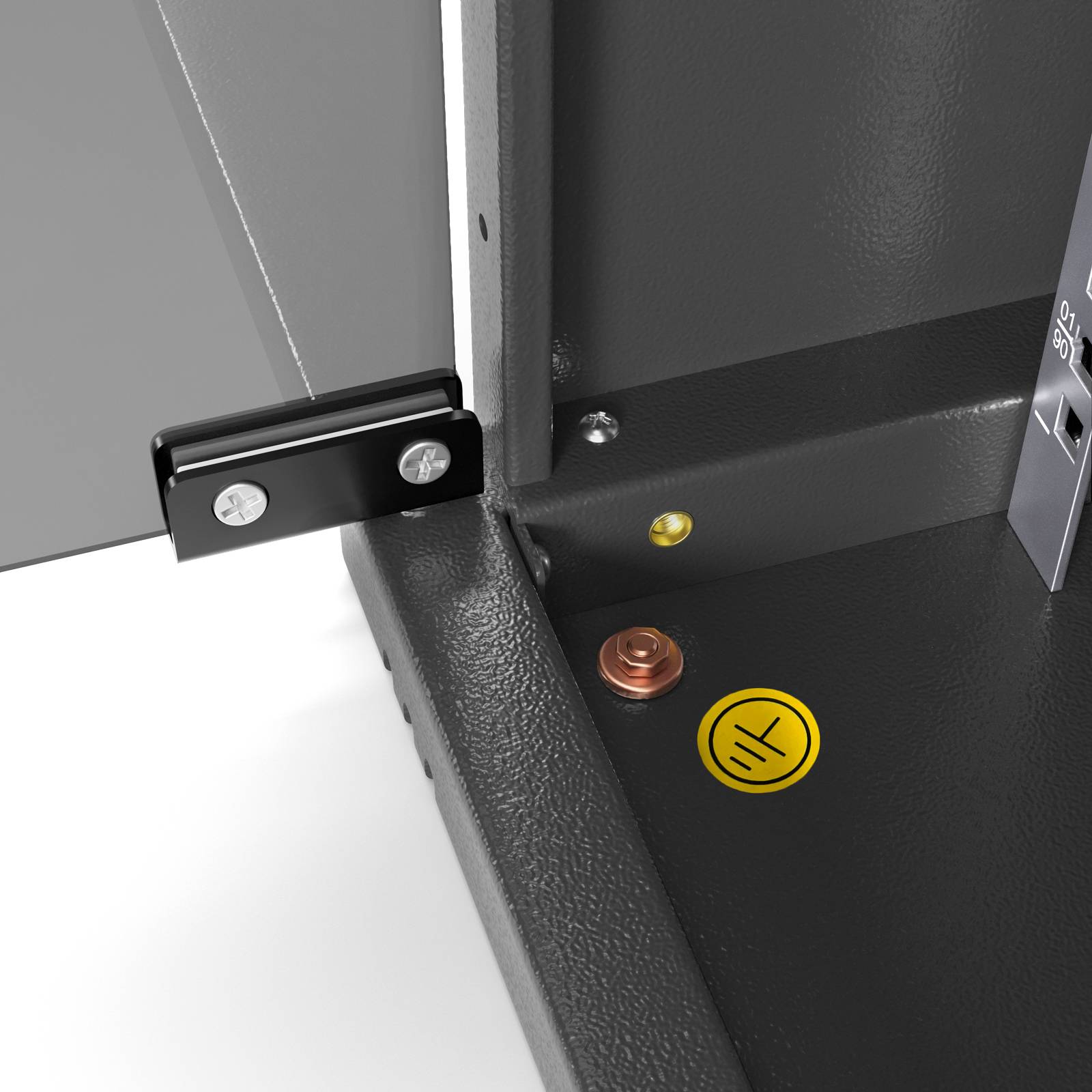 hb-digital Serverschrank 19 Zoll 4HE Wandgehäuse 240x540x400 mm schwarz