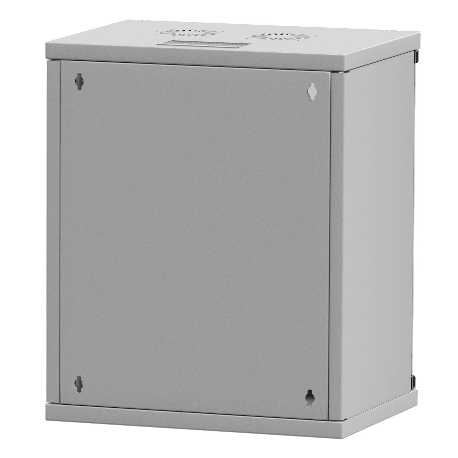 hb-digital Serverschrank 19 Zoll 12HE Wandgehäuse 595x 540x 400 mm IP20 hellgrau