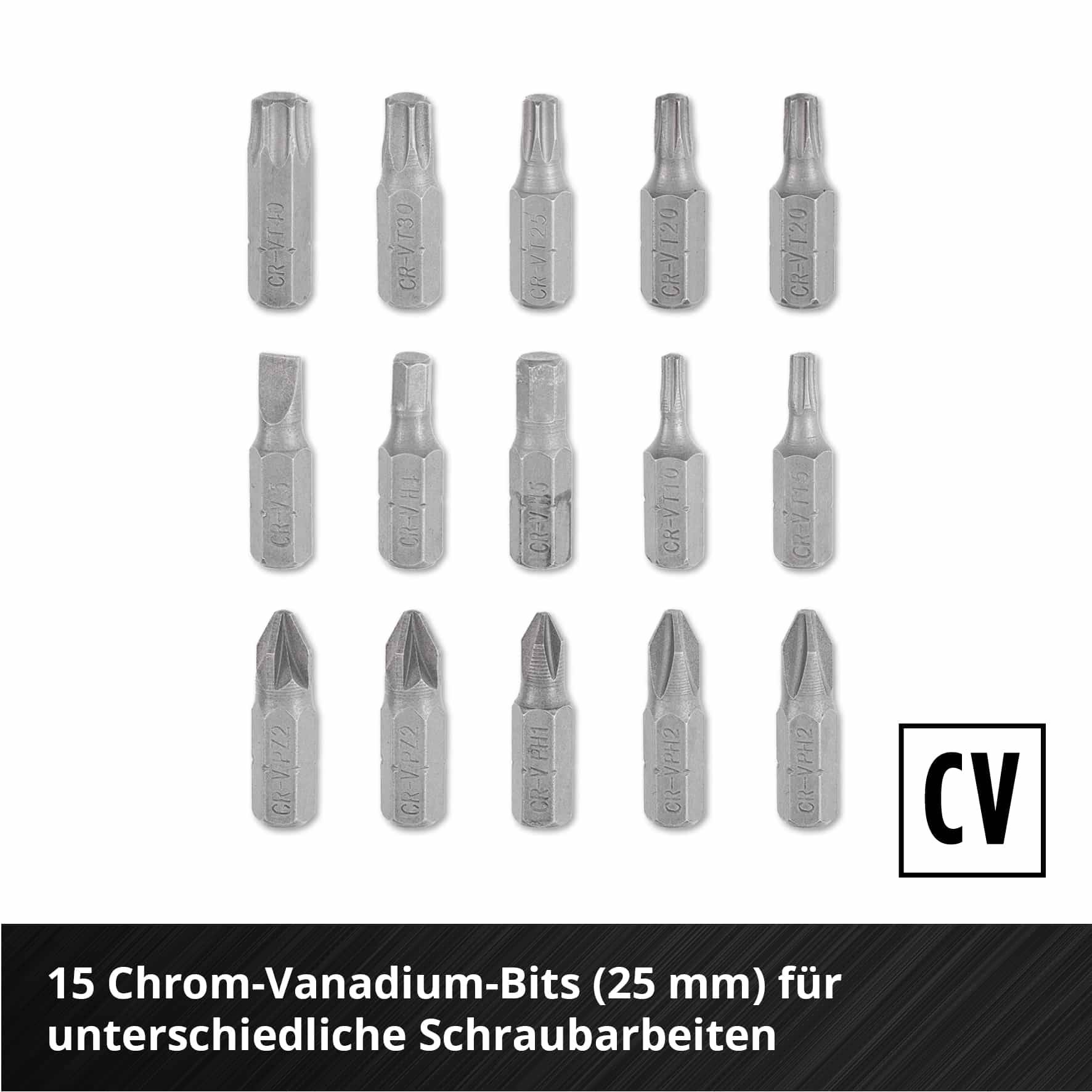 EINHELL Bit-Set, 108613, S-CASE, 28-teilig