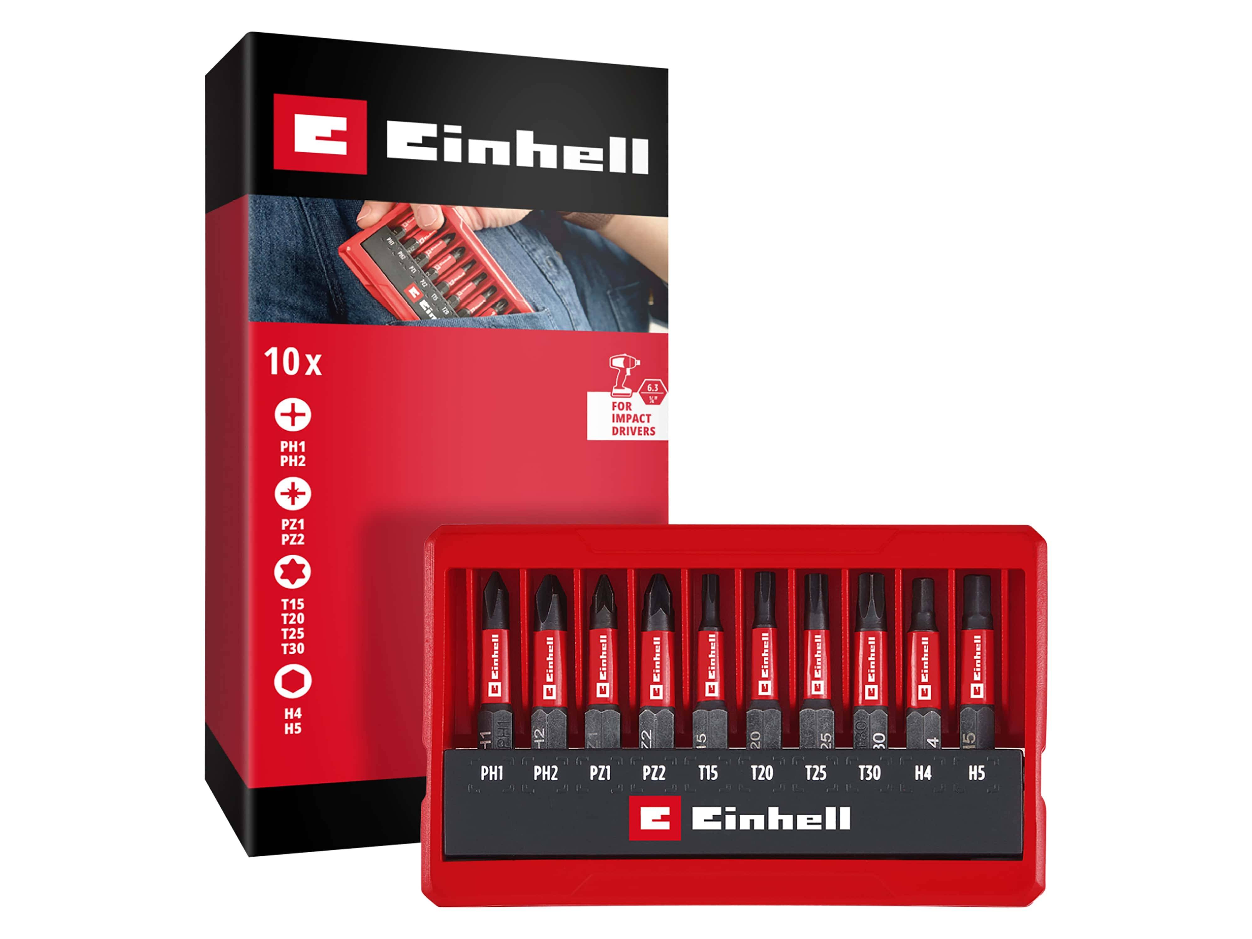 EINHELL Impact-Bit-Set, 118653, 10-teilig
