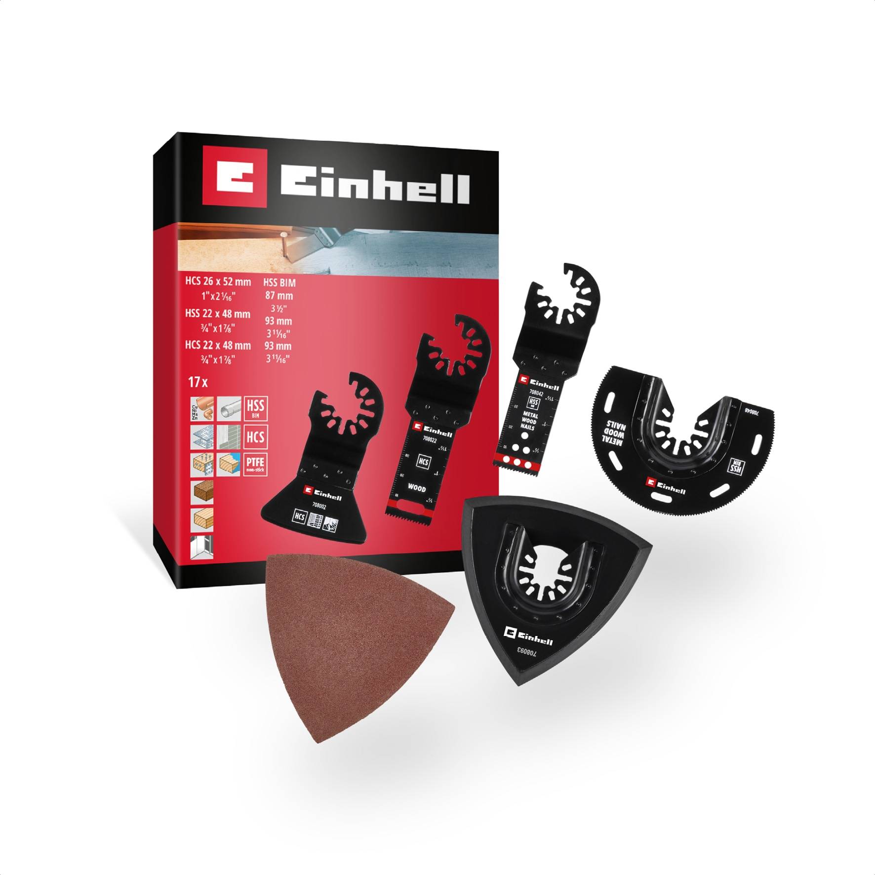 EINHELL Multi-Tool-Set, 708117, 17-teilig