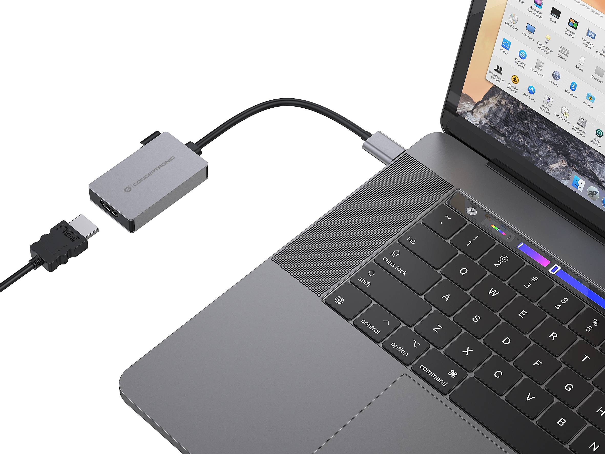Conceptronic ABBY22G USB to HDMI 1.4 Adapter 1080P 60Hz - Adapter - Digital/Daten