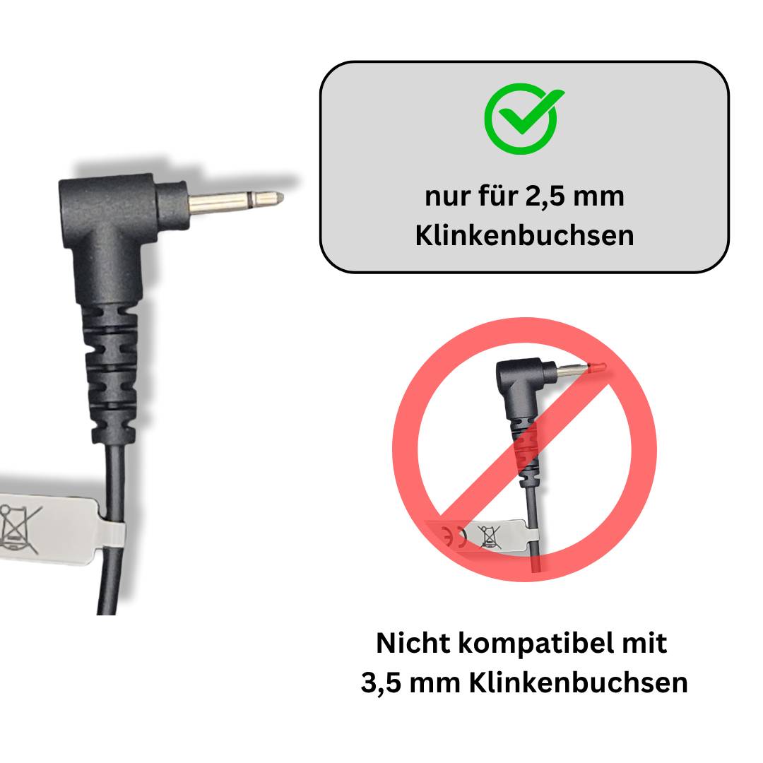 funkKRAFT WaveCom Pro 2.5 – Ohrhörer mit Schallschlauch für Funkgeräte & Lautsprechermikrofone (2,5 mm Klinke)