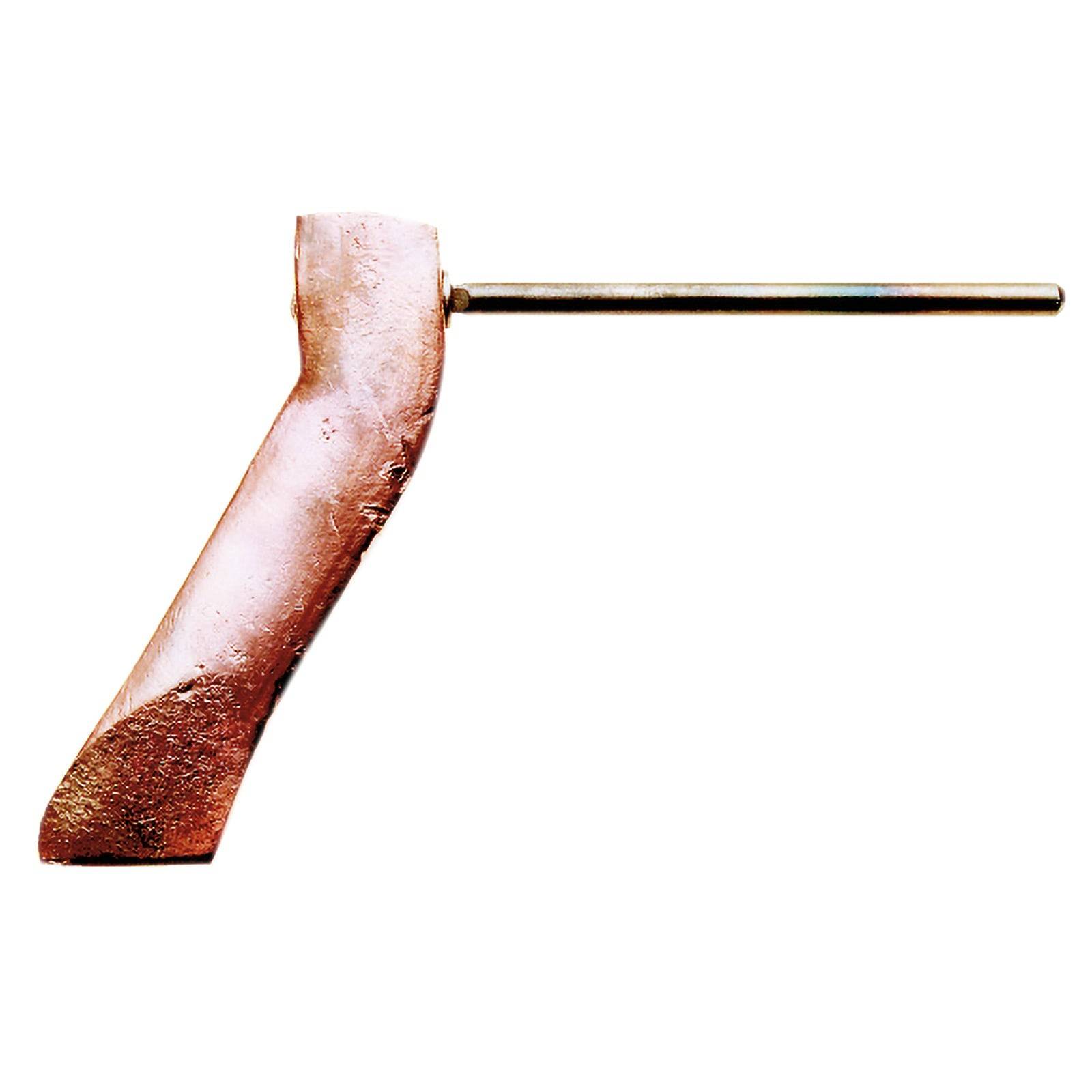 Handgefertigter Kupfer- und Messingtür-Türgriff in L-Form