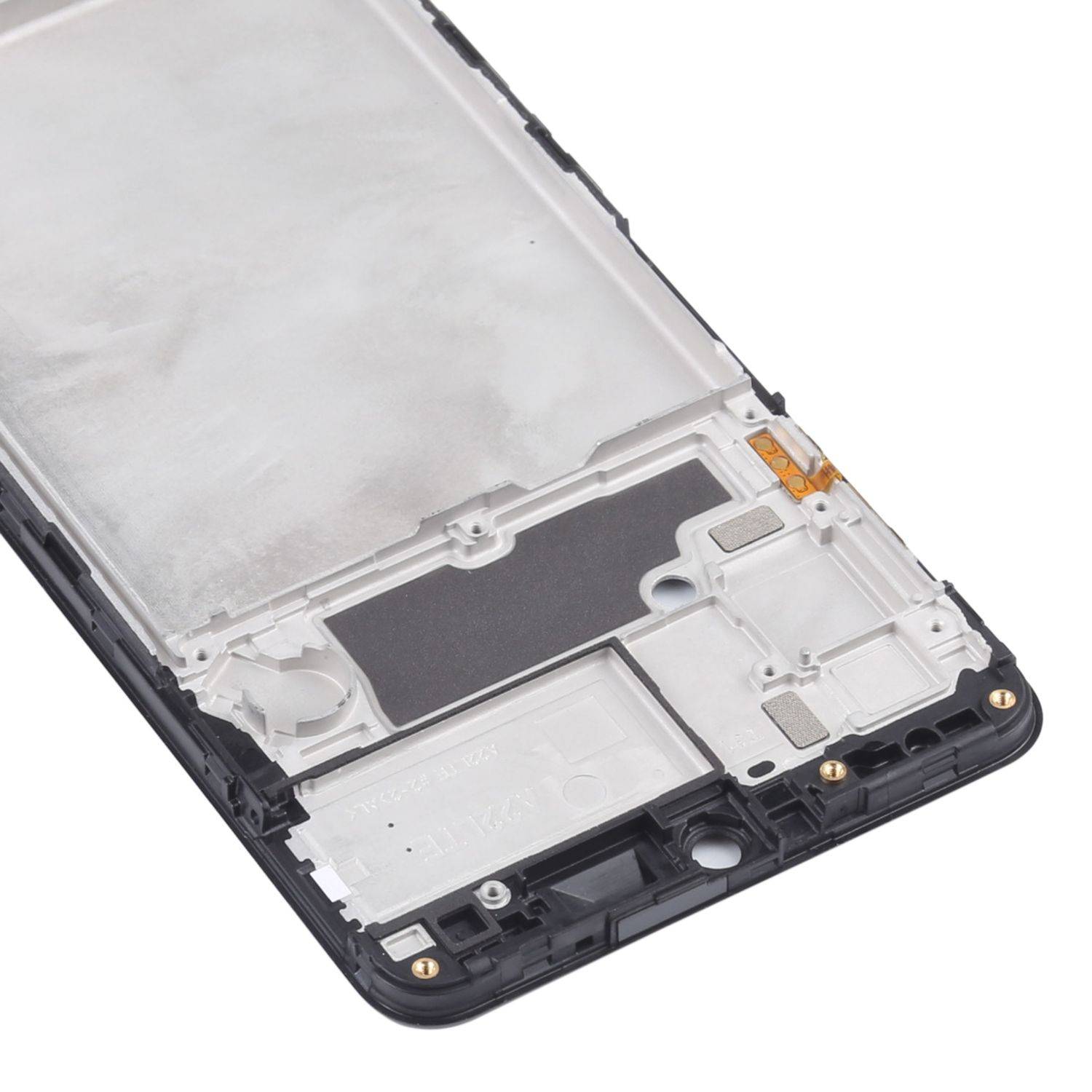 Für Samsung Galaxy A22 Front Housing LCD Bezel Rahmen Reparatur Ersatz Schwarz