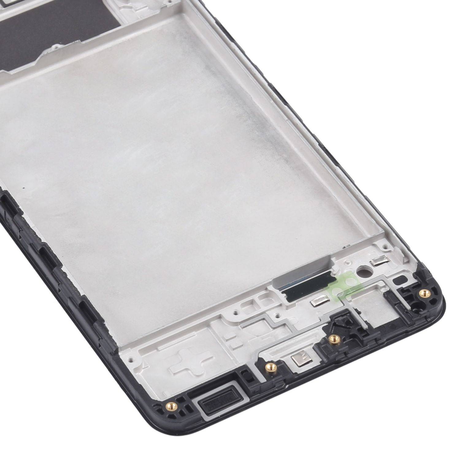 Für Samsung Galaxy A22 Front Housing LCD Bezel Rahmen Reparatur Ersatz Schwarz