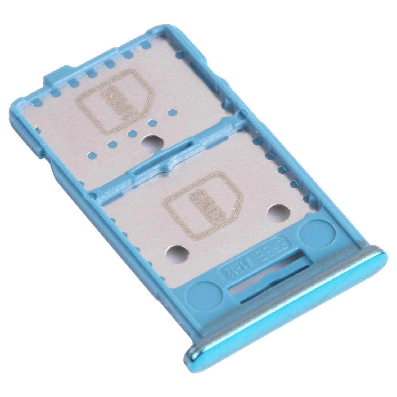 Dual Sim + Micro SD Karten Halter Card Tray für Samsung Galaxy M31s Grün Ersatz