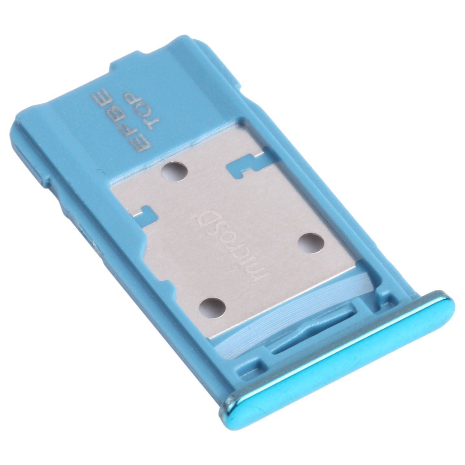 Dual Sim + Micro SD Karten Halter Card Tray für Samsung Galaxy M31s Grün Ersatz