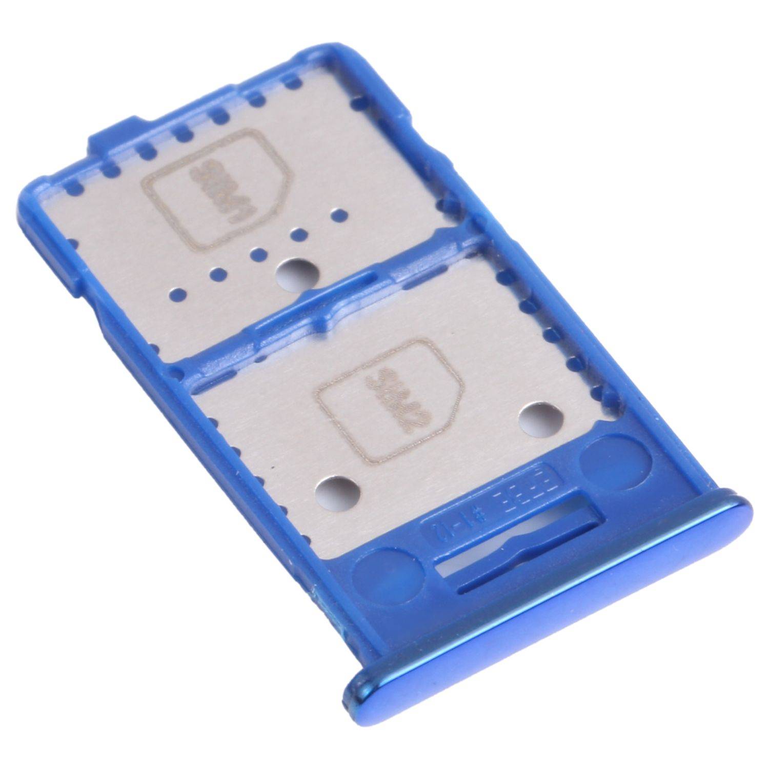 Dual Sim Karten + Micro SD Halter Card Tray für Samsung Galaxy M31s Blau Ersatz