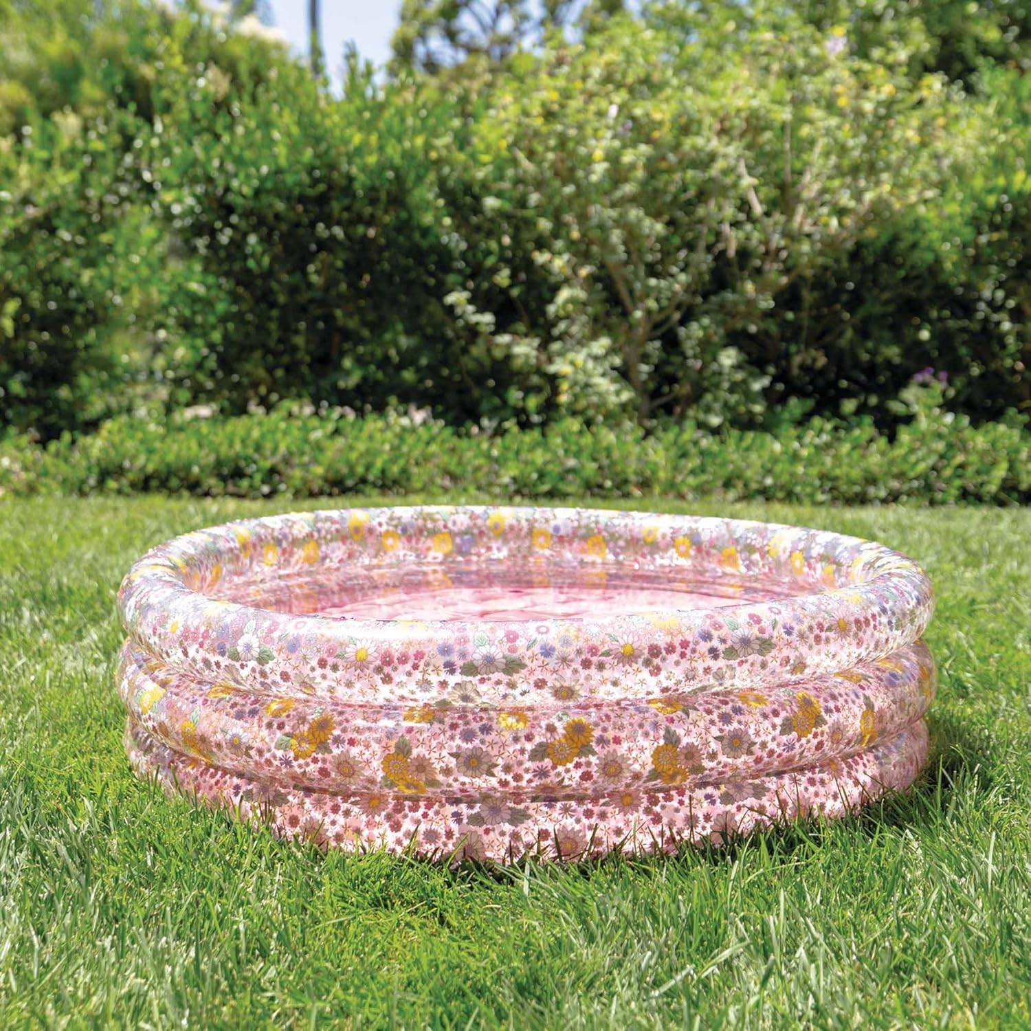 INTEX 58427NP - Planschbecken - Sweet Blossom (86x25cm) Babypool aufblasbarer Boden