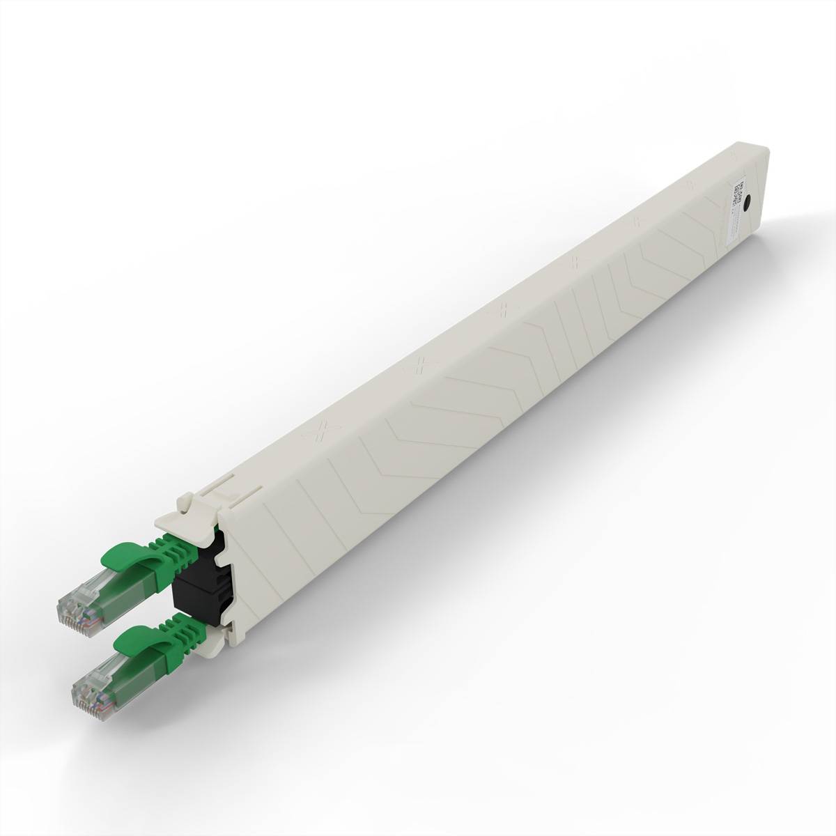 patchbox.one Kassette 8RU UTP grün Cat.6a 0,8m