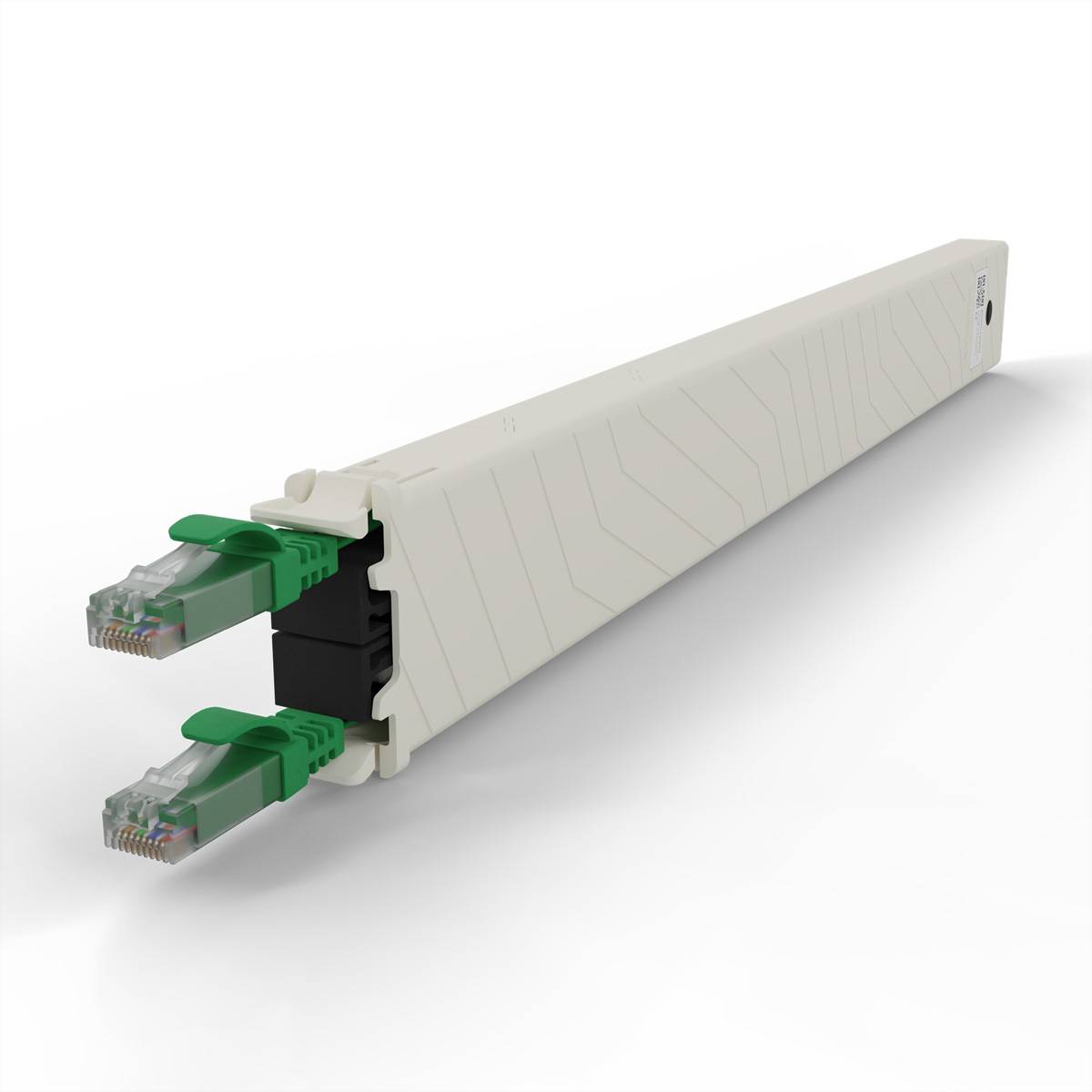 patchbox.one Kassette 8RU UTP grün Cat.6a 0,8m