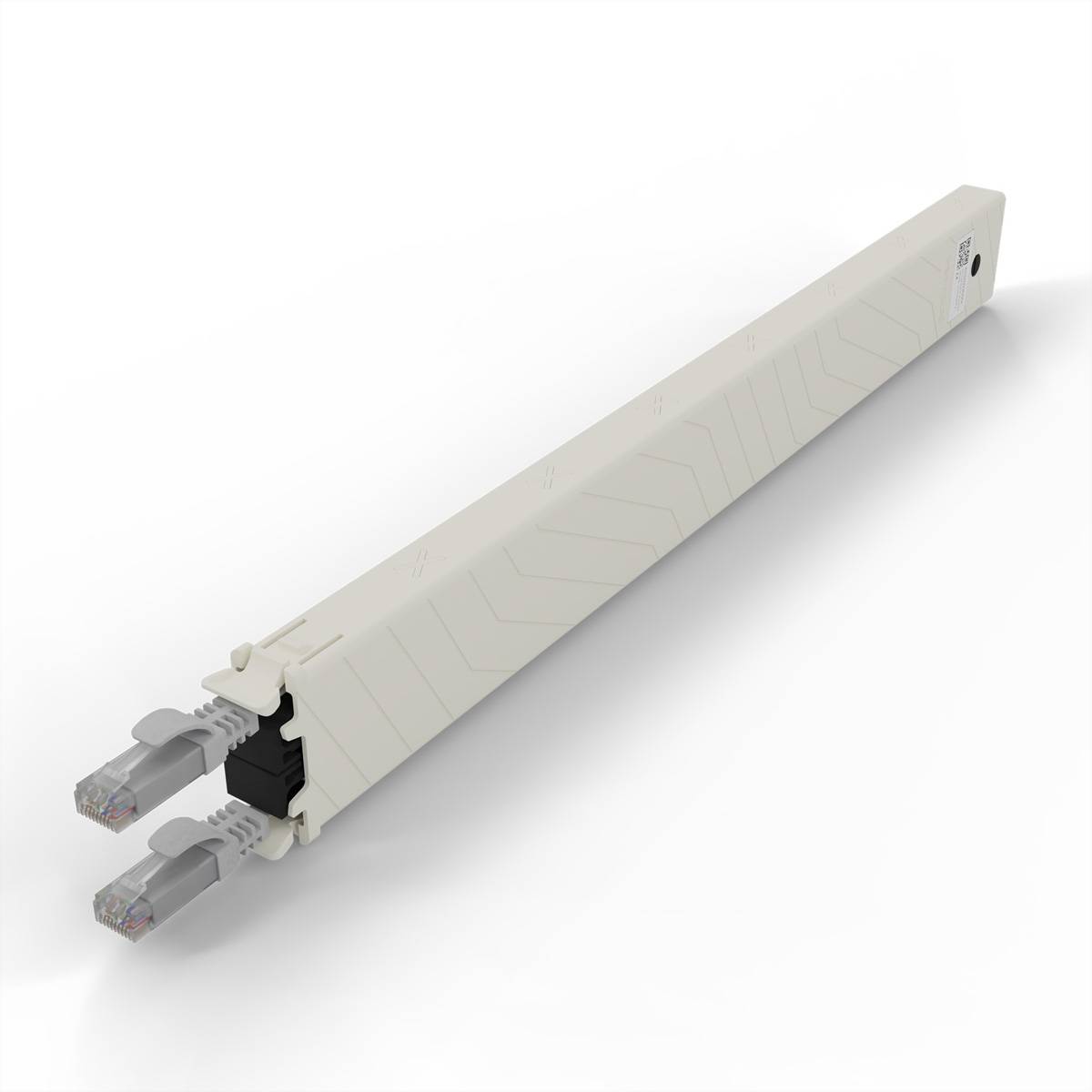 patchbox.one Kassette 8RU UTP grau Cat.6a 0,8m