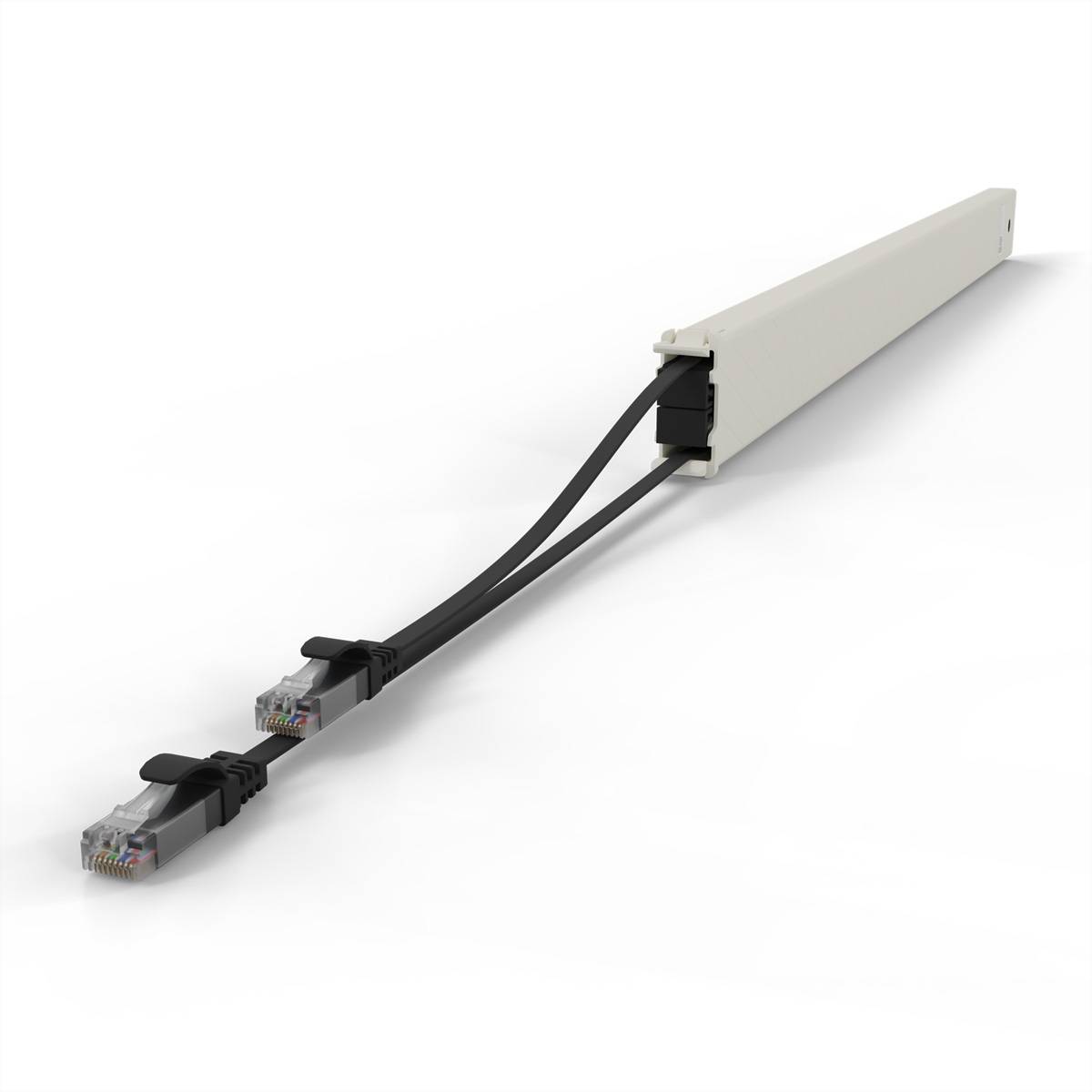 patchbox.one Kassette 46RU UTP schwarz Cat.6a 2,5m