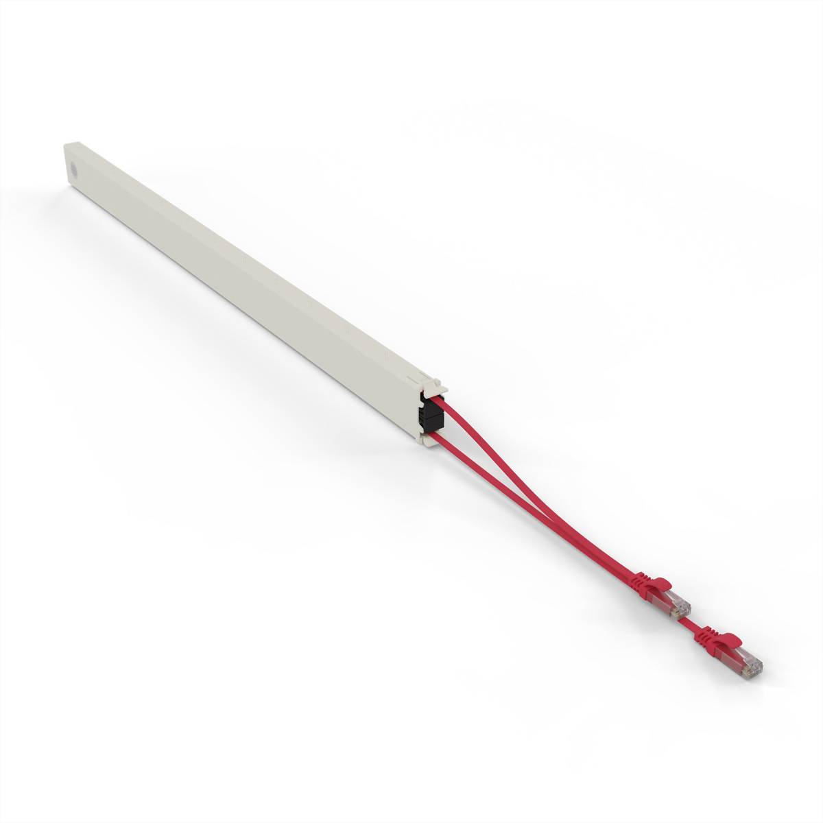 patchbox.one Kassette 46RU UTP rot Cat.6a 2,5m