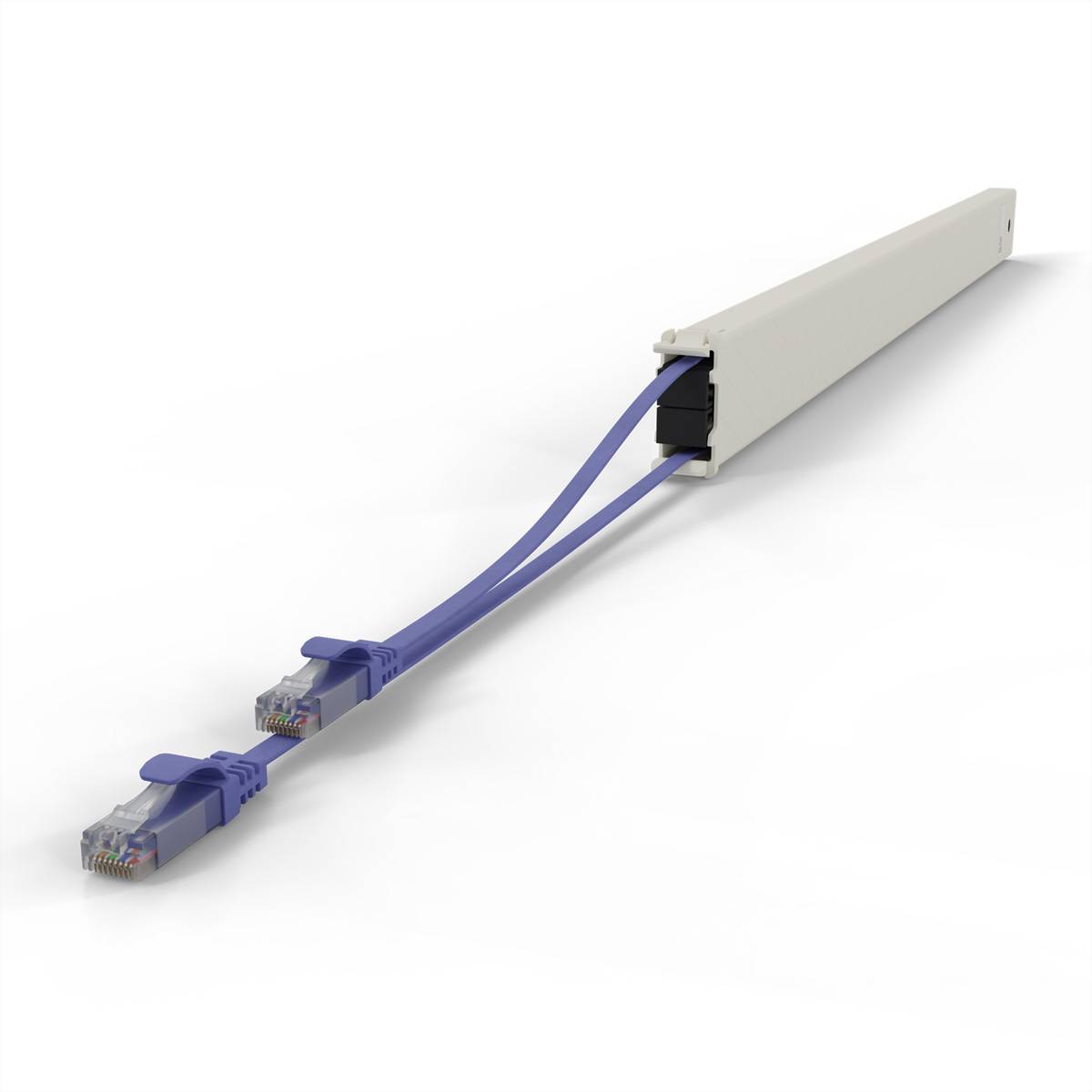 patchbox.one Kassette 46RU UTP violett Cat.6a 2,5m