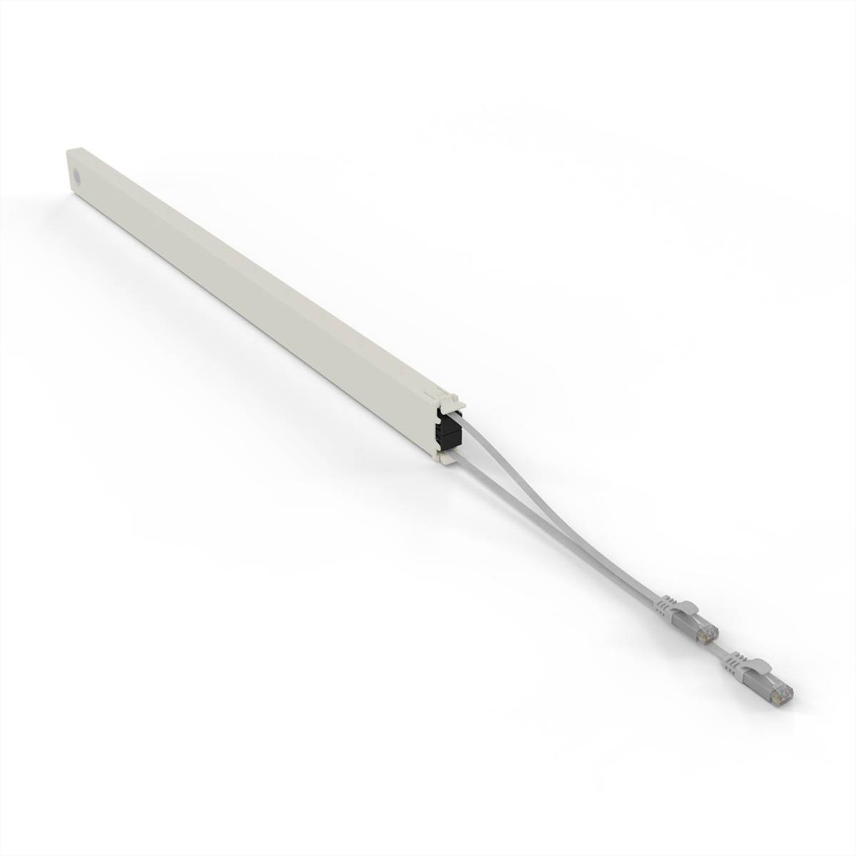 patchbox.one Kassette 46RU UTP grau Cat.6a 2,5m