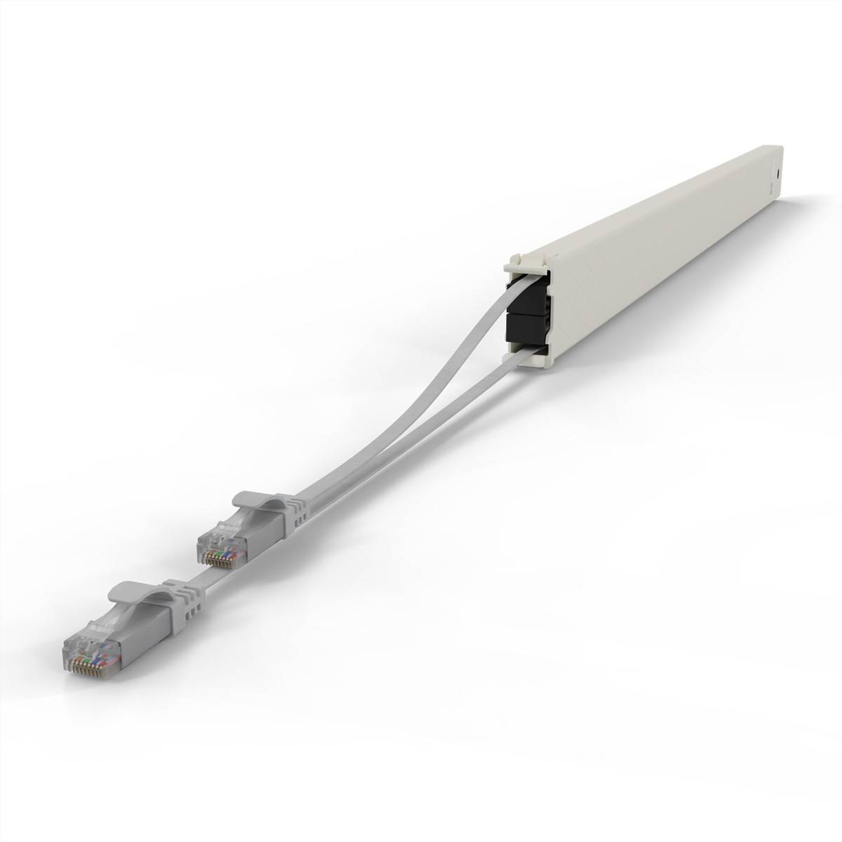 patchbox.one Kassette 46RU UTP grau Cat.6a 2,5m