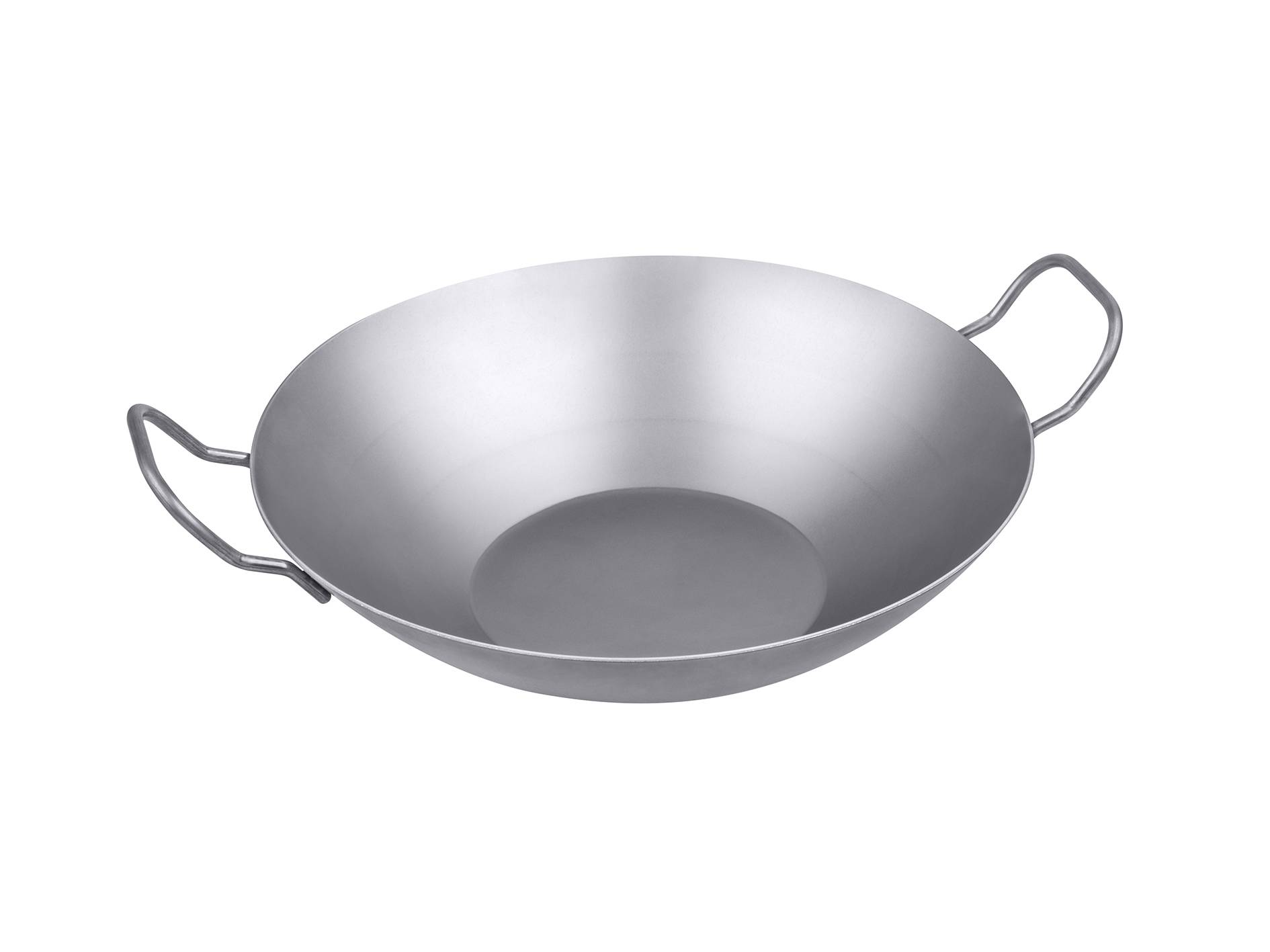 Wok aus Eisen mit 2 Griffen Ø 30,5 cm