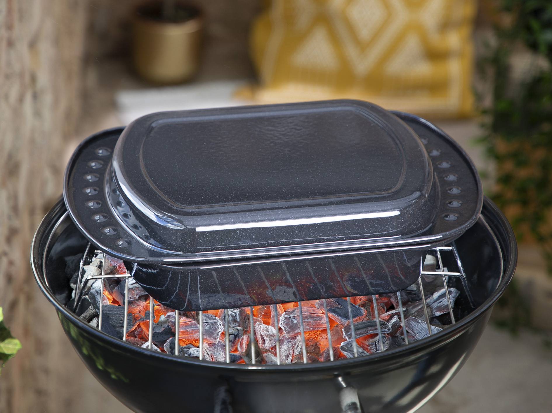 Urban Ovenform Set BBQ 4 teilig emailliert