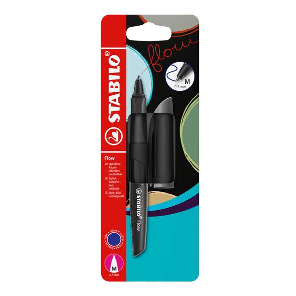 Kugelschreiber Flow Blister 1 Stück/1 Farbe schwarz