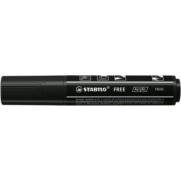 Acrymarker FREE Acrylic T800C schwarz
