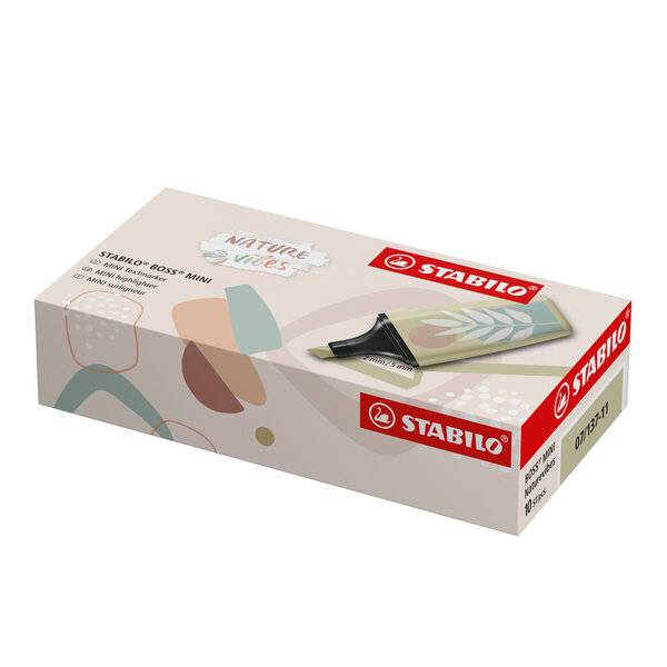 Textmarker BOSS MINI Naturevibes grünerde