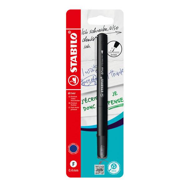 Fineliner dr!ver fine Blister 1 Stück/1 Farbe blau