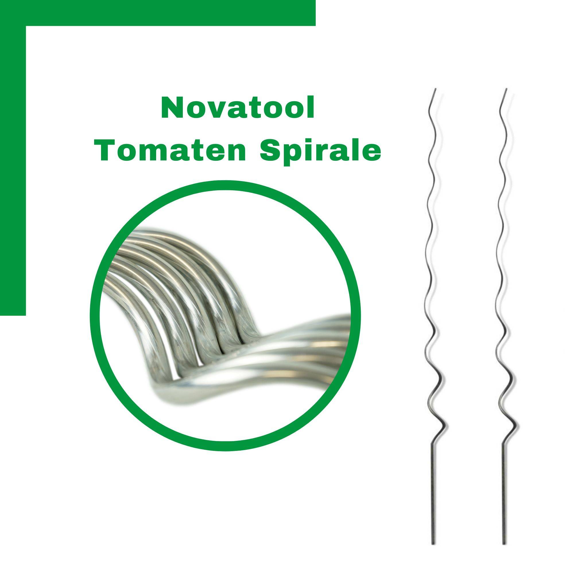 Novatool 20 Tomatenstäbe 110 cm 5 mm Durchmesser Tomatenspiralstäbe verzinkt Rankstäbe Tomatenstangen Rankhilfe Blumenhalter Pflanzstäbe