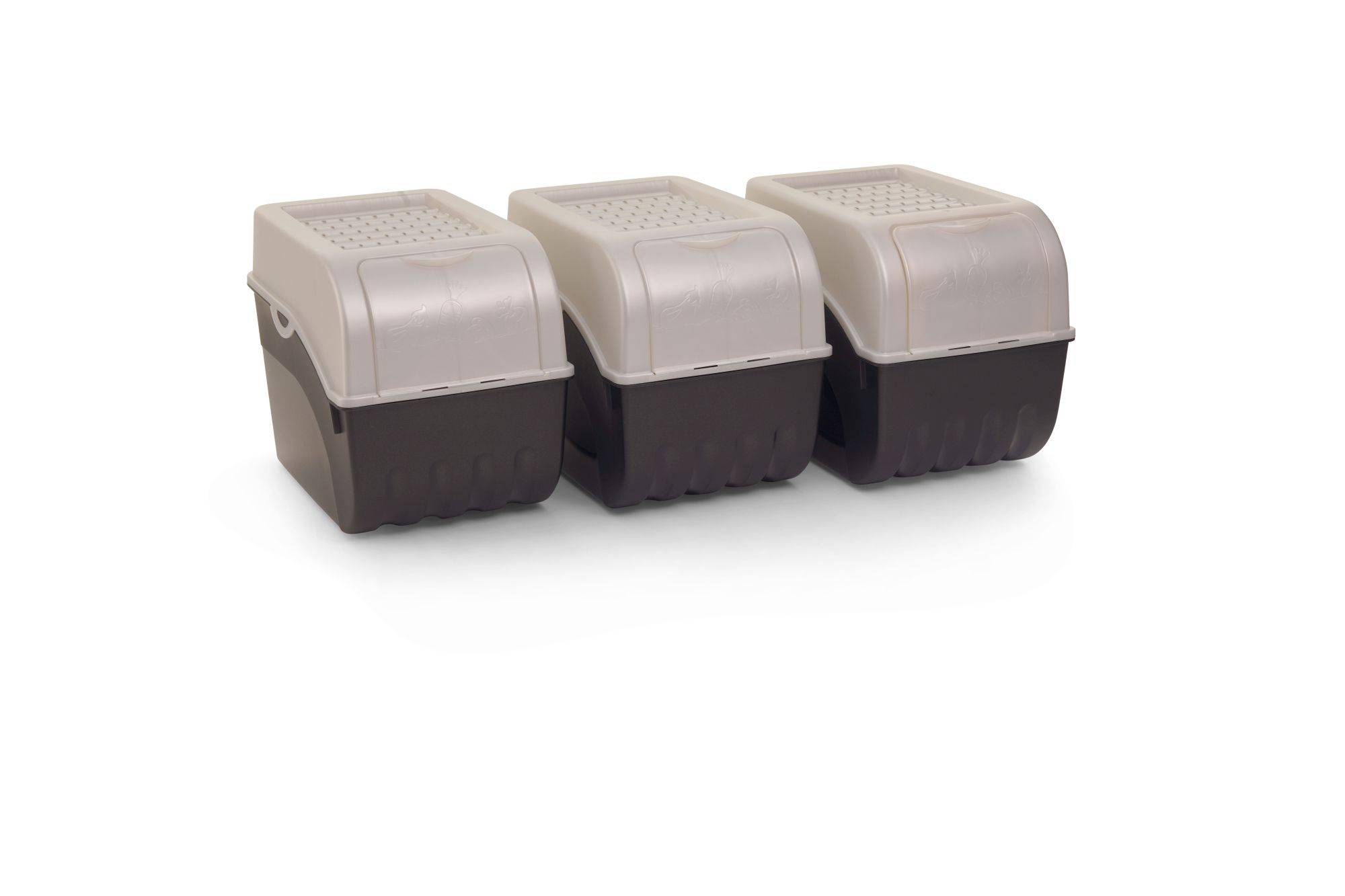 Novaliv 3x Groß 9l perlmut Kartoffel Kartoffelbox Kartoffelkiste Kartoffellager Kartoffelkopf Kartoffelsack