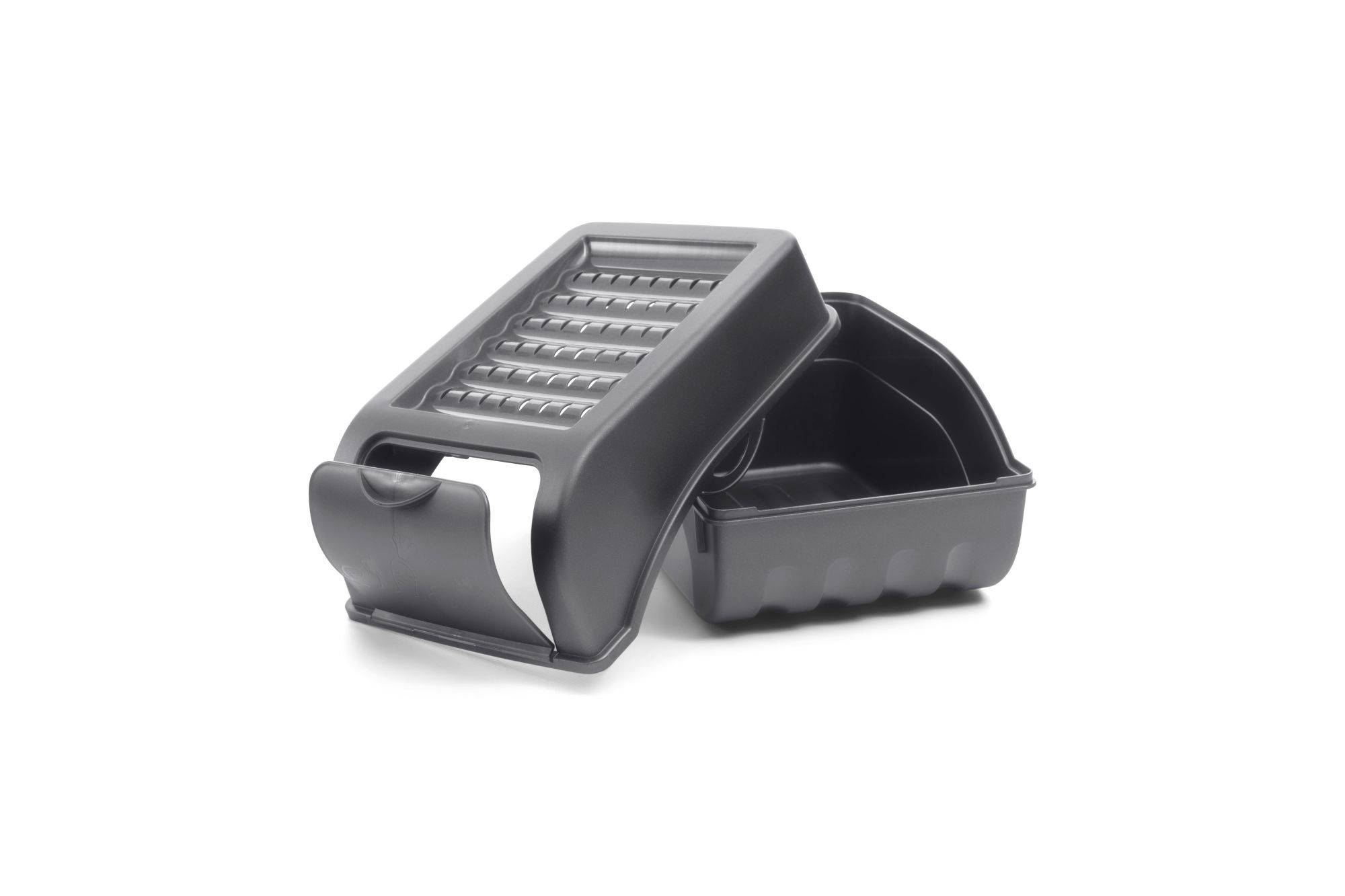 Novaliv Gemüseboxen Kartoffelboxen Vorratsbehälter 3,5l bis 9l (Anthrazit, 2X 5l)