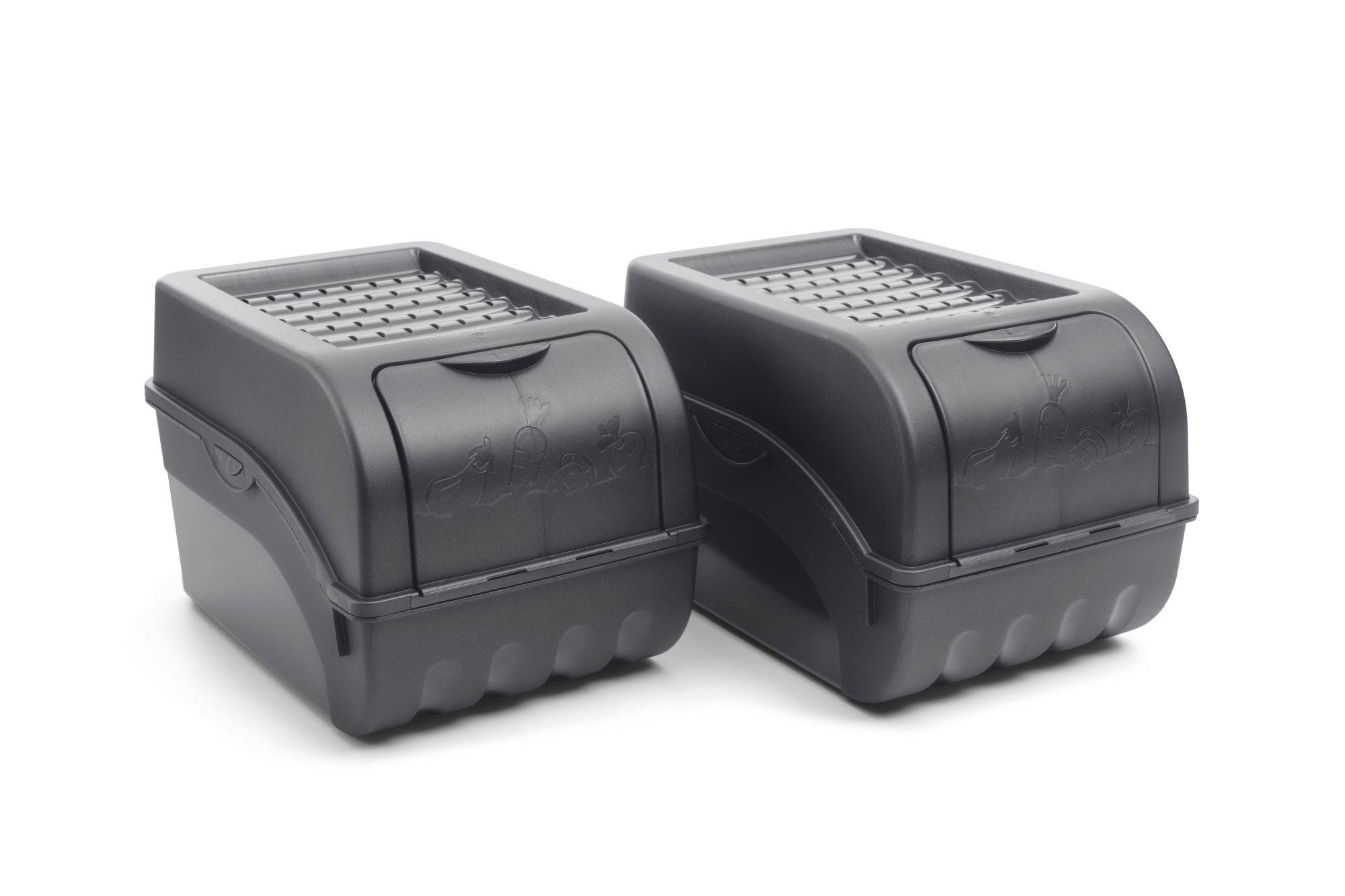 Novaliv Gemüseboxen Kartoffelboxen Vorratsbehälter 3,5l bis 9l (Anthrazit, 2X 5l)