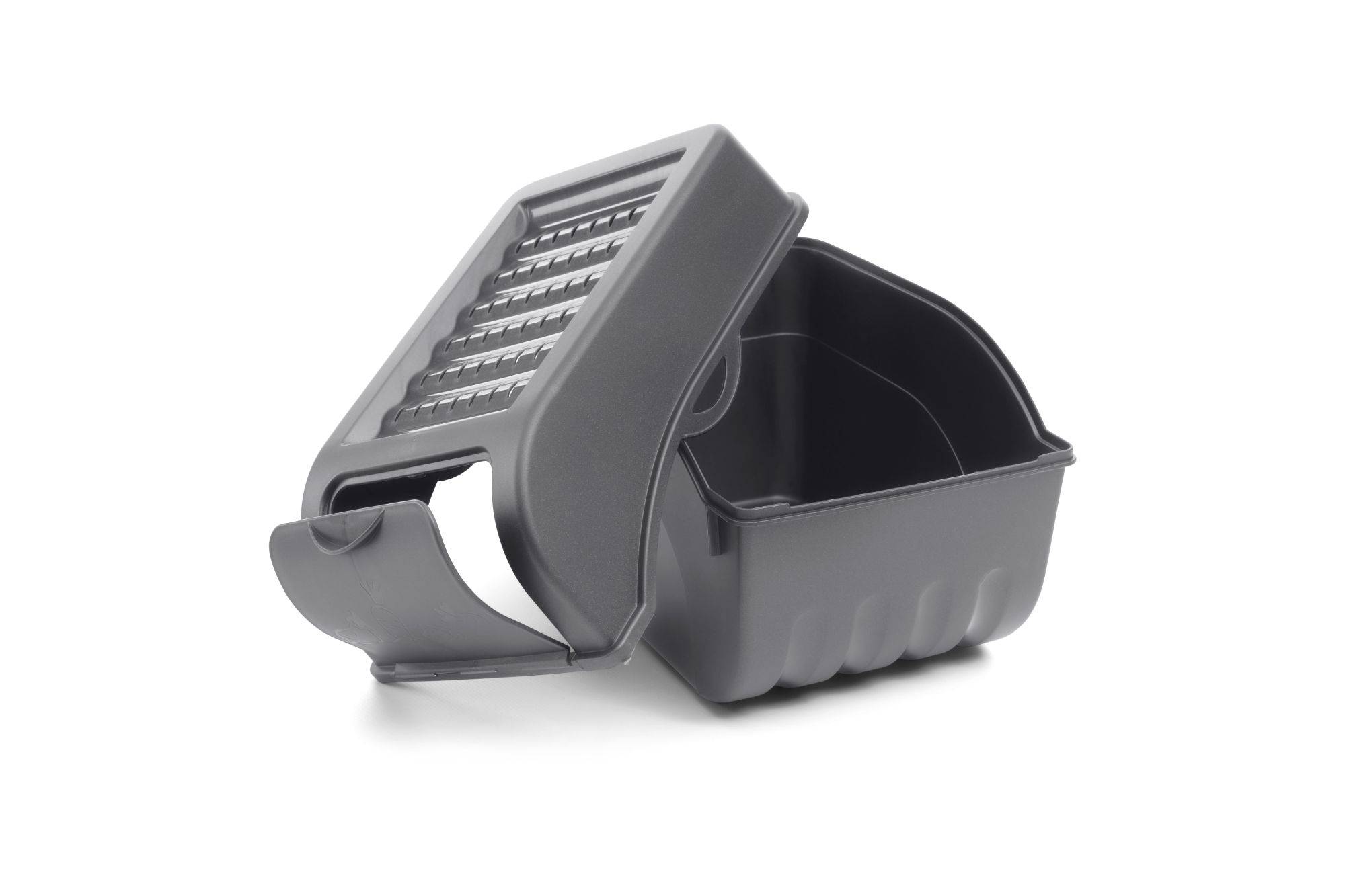 Novaliv Gemüseboxen Kartoffelboxen Vorratsbehälter 3,5l bis 9l (Anthrazit, 2X 9l)