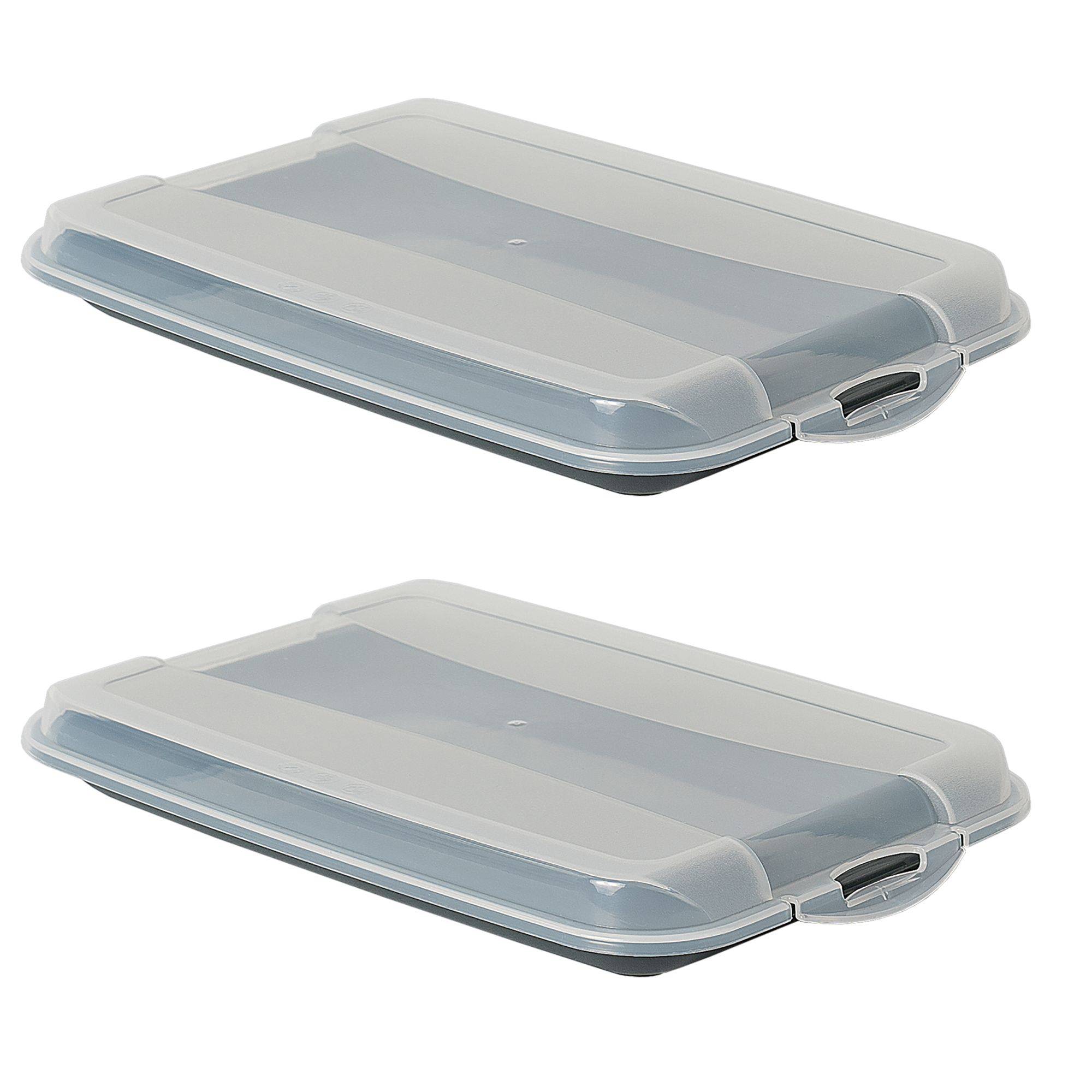 Novaliv 2er-Set Anthrazit Premium Aufschnittbox mit Transparentem Deckel, Frischhaltedosen für Wurst & Käse Maße 25x17x3 cm Kühlschrank Organizer