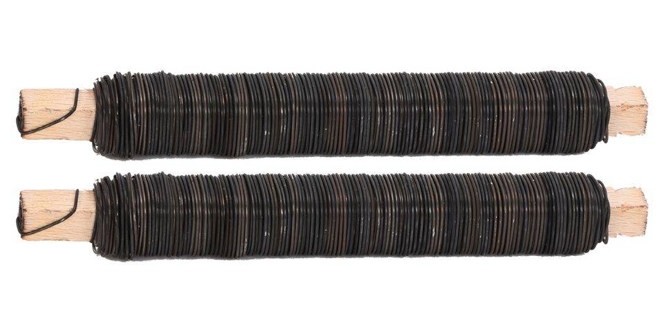 Novatool 2x Wickeldraht I geglüht I 0,65 mm I Drahtrolle I Basteldraht Metalldraht Blumenbindedraht Bindedraht Biegedraht Pflanzendraht rostfrei