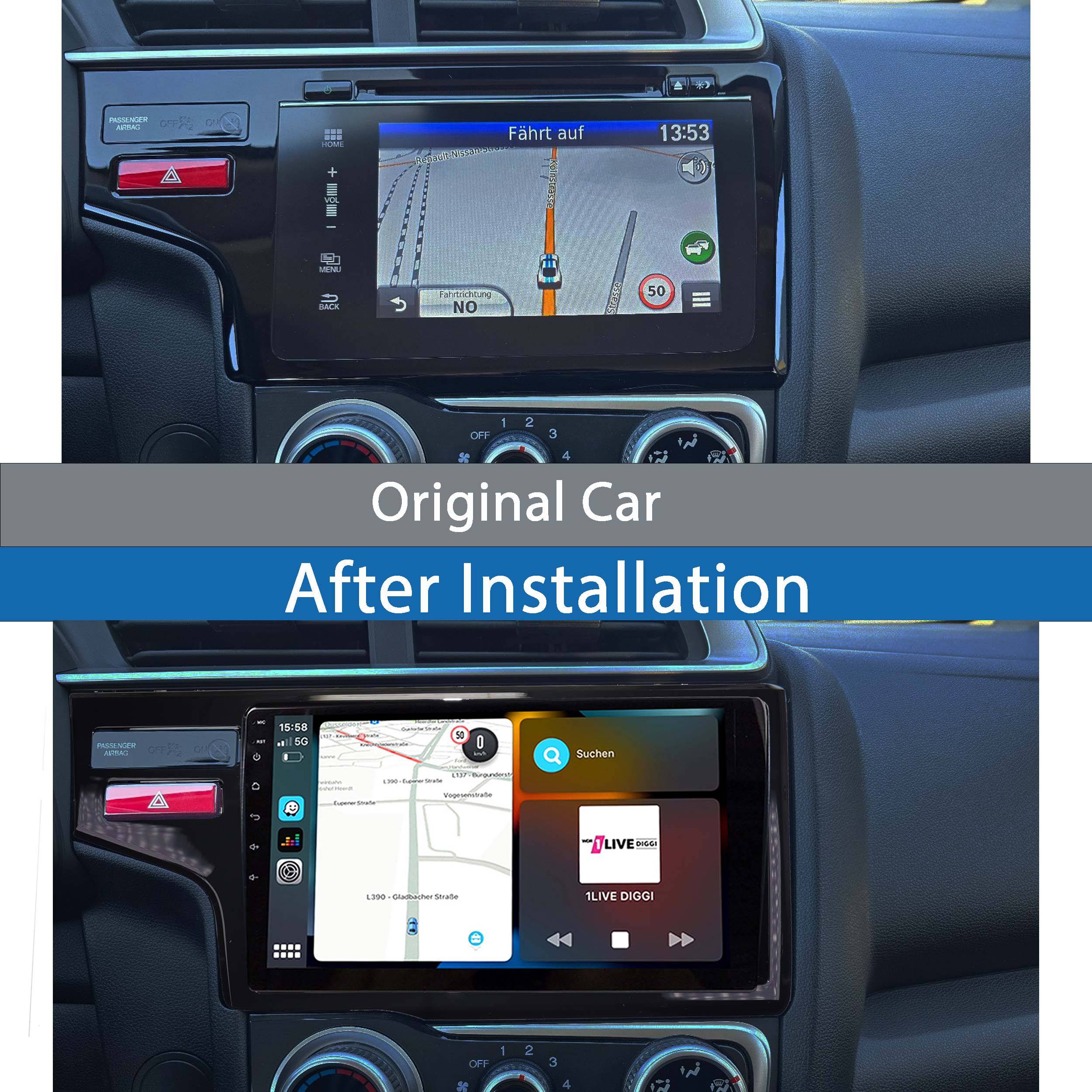 Für Honda Jazz Fit 3 15-20 10" Touch Android Autoradio GPS CarPlay AndroidAuto