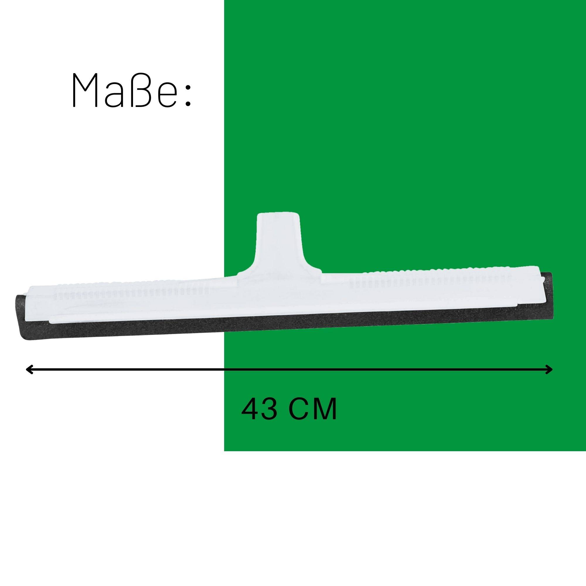 Novaliv 10x Fliesenabzieher Dusche Boden mit Holzstielstiel Kunststoff 43cm I Wasserabzieher für Boden Garten Bad Terasse Auto I WasserschieberBoden