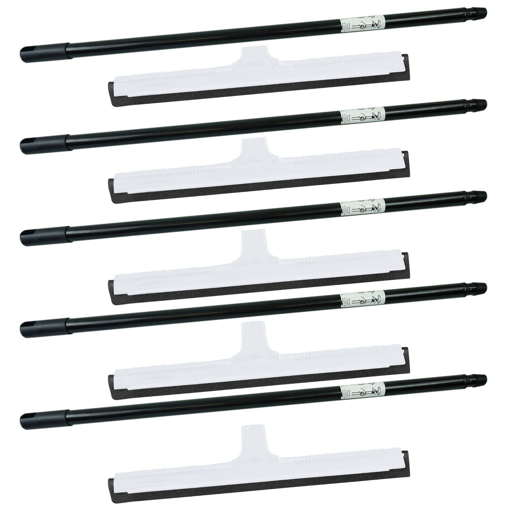 Novaliv 5x Wasserabzieher Boden Dusche Auto mit Teleskop Kunststoff 43cm I Duschabzieher Abzieher Dusche Boden Abzieher Fenster Profi