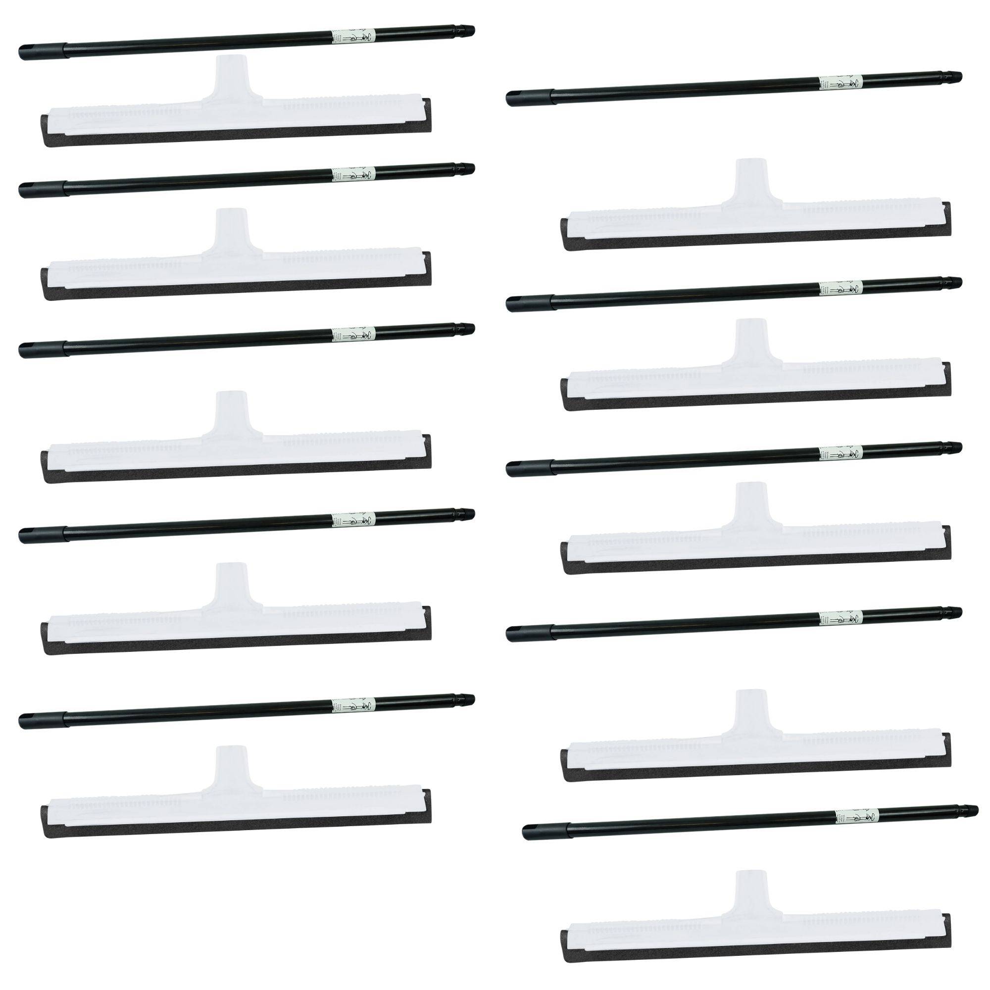 Novaliv 10x Fliesenabzieher Dusche Boden mit Teleskopstiel I Wasserabzieher für Boden Garten Bad Terasse Auto I Wasserschieber Boden Pool