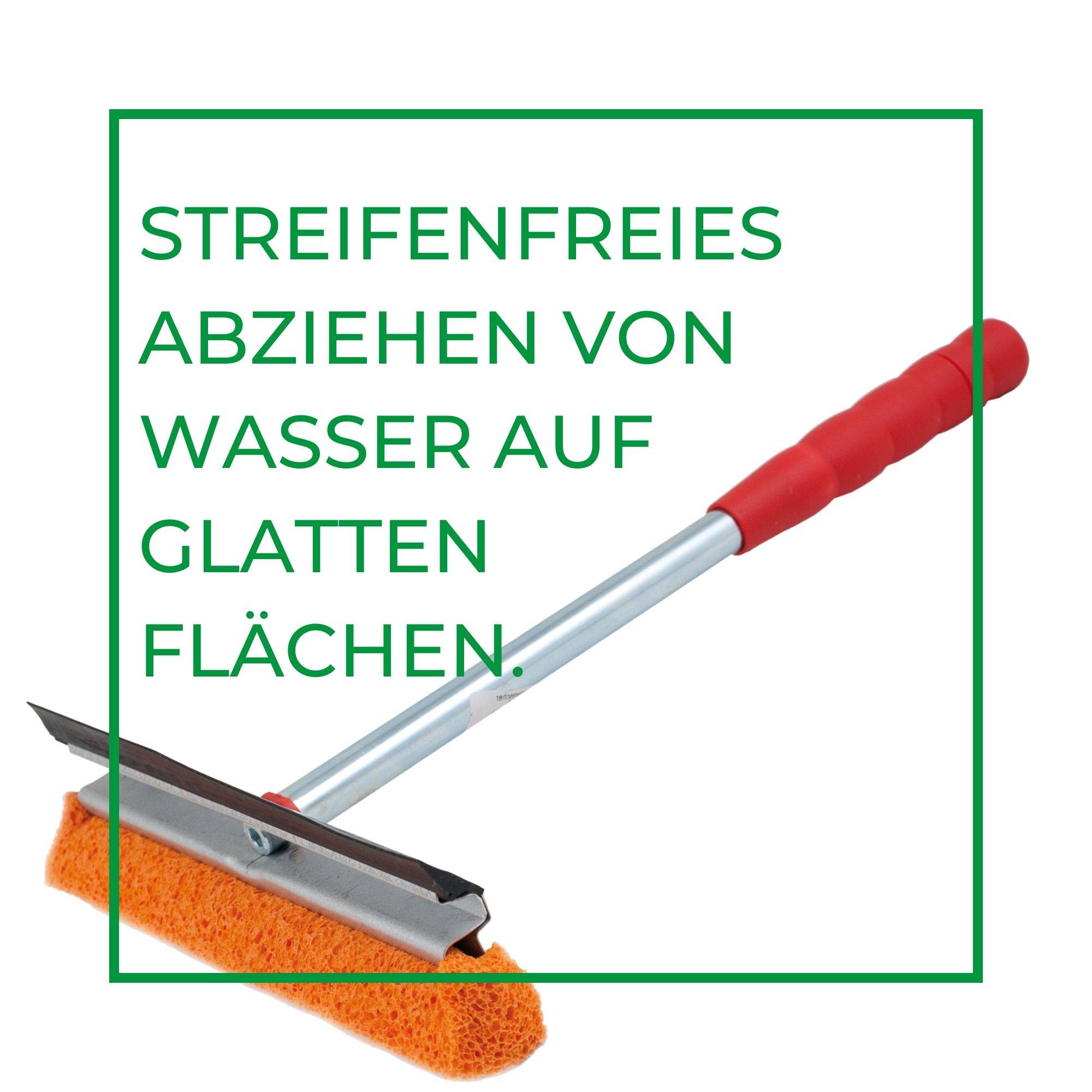 Novaliv Scheibenabzieher Auto 21 cm mit Metall-Kunststoffgriff 31 cm mit Abziehlippe und Gummischwamm Auto Abzieher Autoscheibe Scheibenputzer