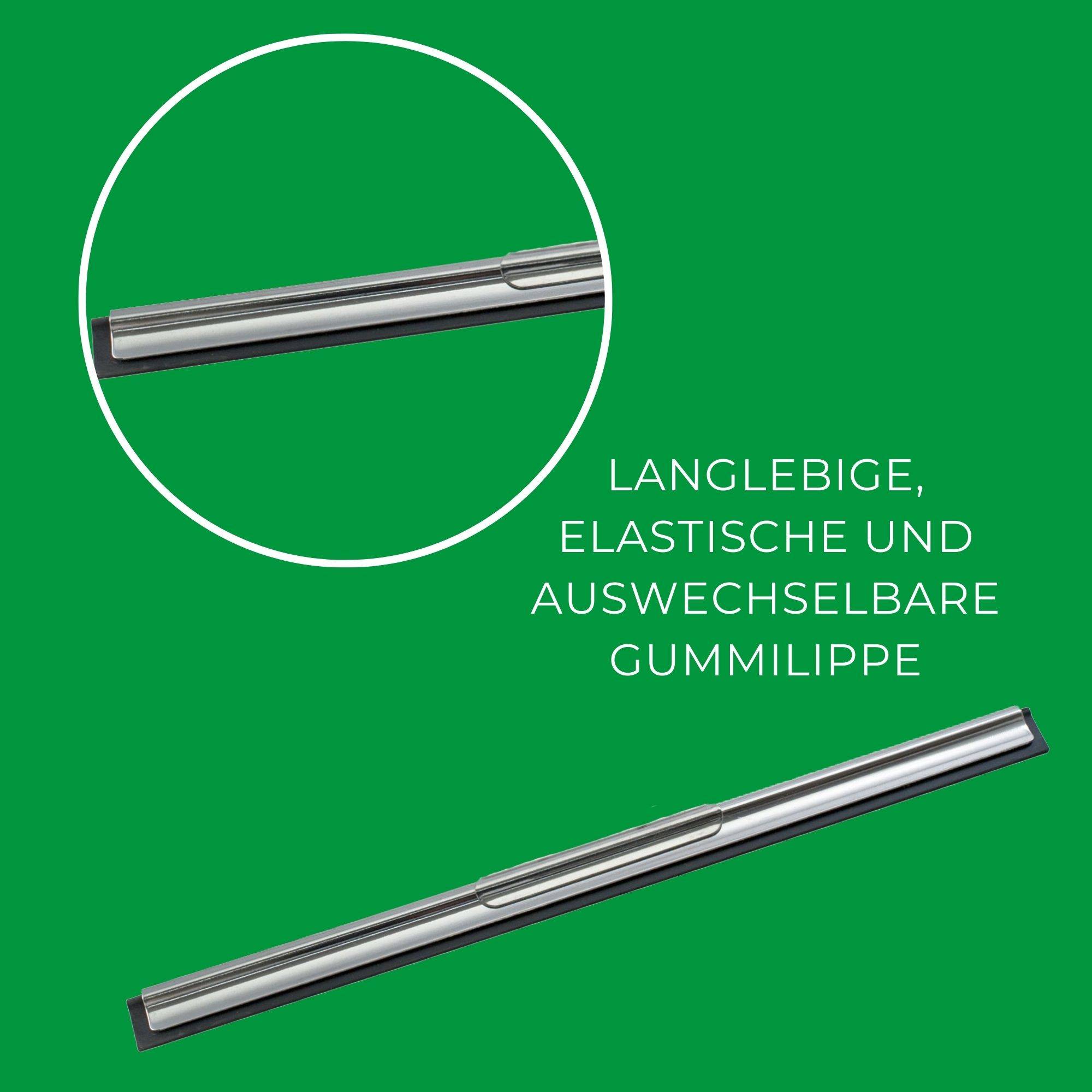 Novaliv 10x Ersatz Wischergummi 35 cm Fensterabzieher Gummilippe Abzieher Abzuggummi für Fensterwischer Ersatzgummi Abziehlippe Abzieher Gummi