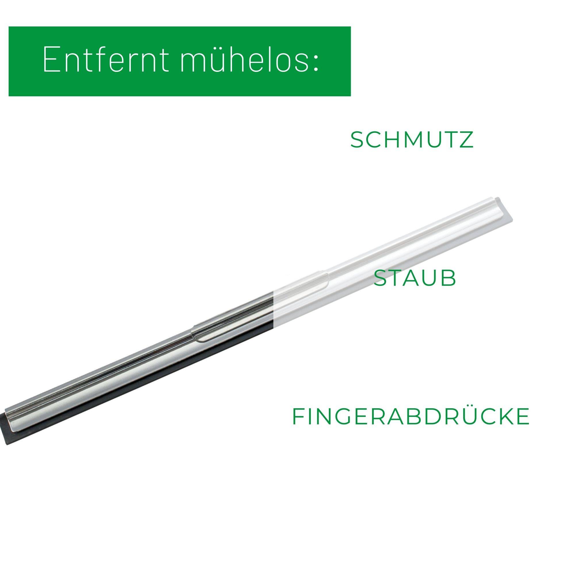 Novaliv 4x Ersatz Wischergummi 45 cm Fensterabzieher Gummilippe Abzieher Abzuggummi für Fensterwischer Ersatzgummi Abziehlippe Abzieher Gummi