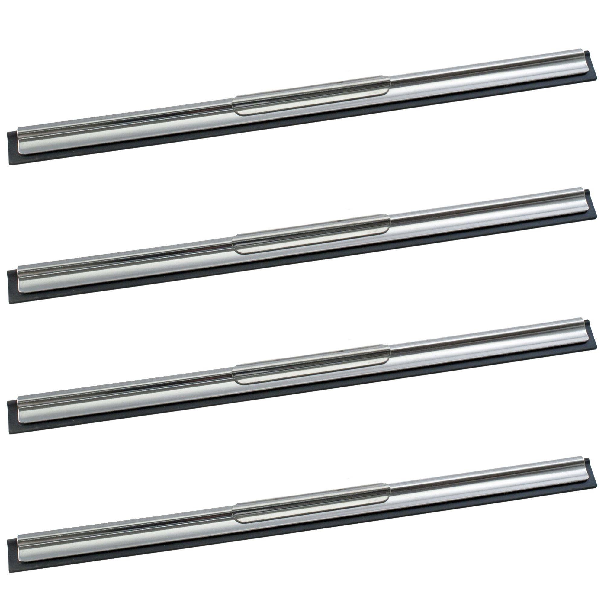 Novaliv 4x Ersatz Wischergummi 45 cm Fensterabzieher Gummilippe Abzieher Abzuggummi für Fensterwischer Ersatzgummi Abziehlippe Abzieher Gummi